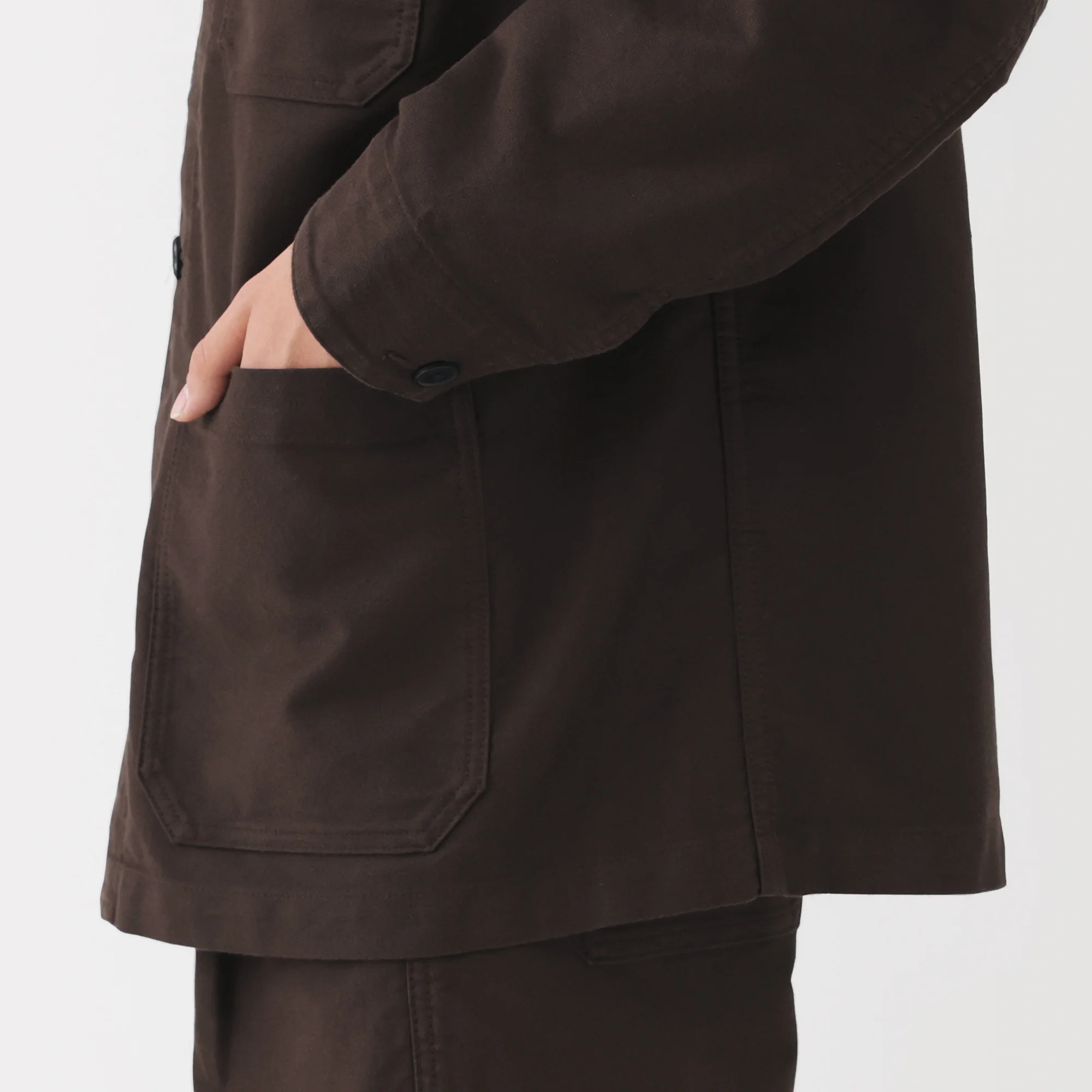 Kapok Blend Moleskin Coverall Jacket - Image 26