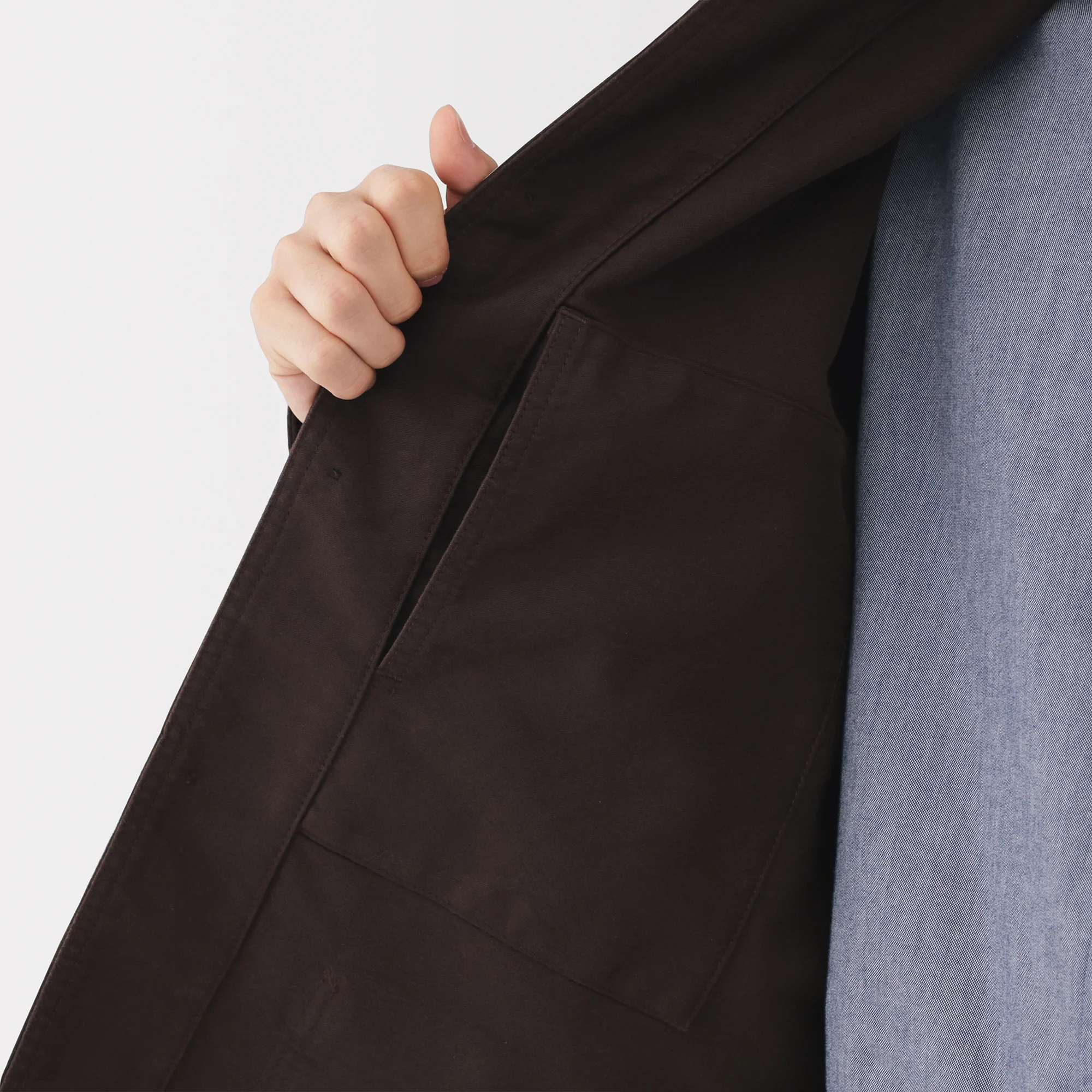 Kapok Blend Moleskin Coverall Jacket - Image 27