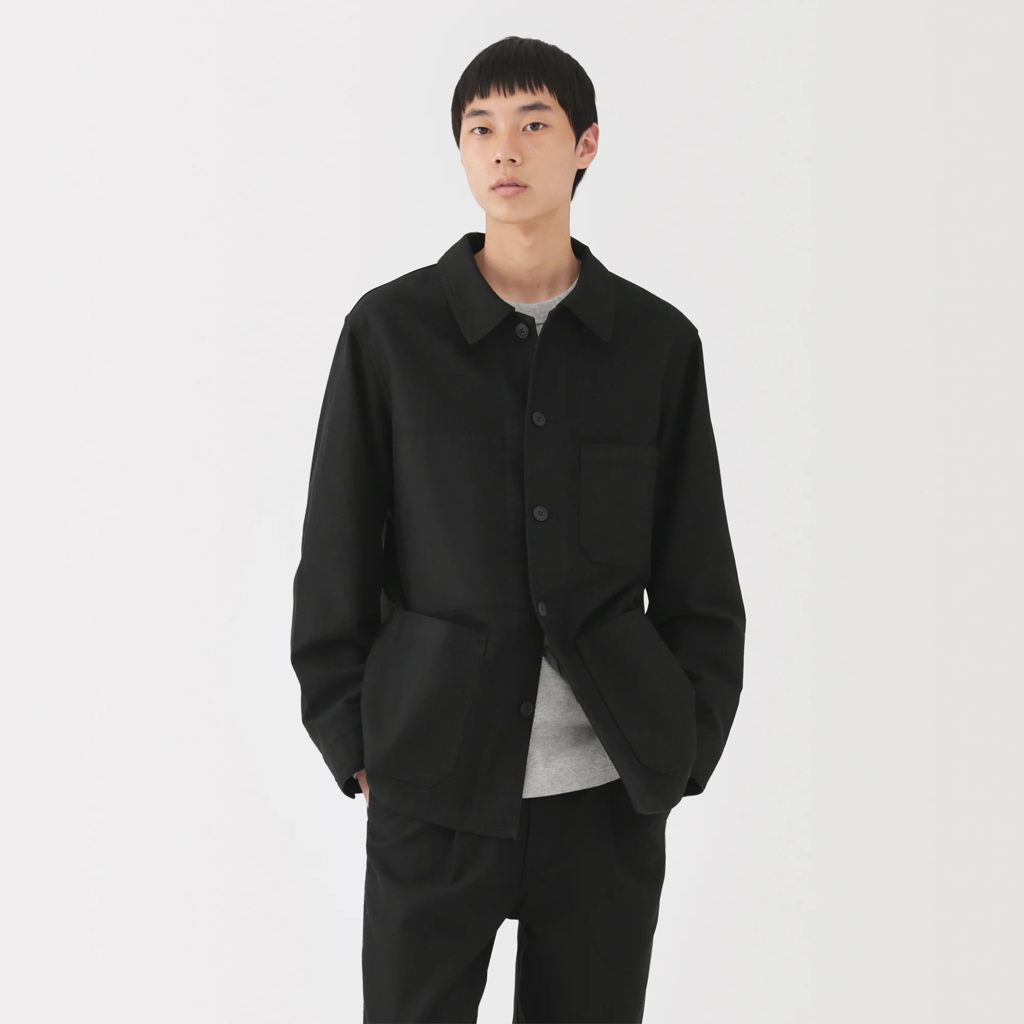 Kapok Blend Moleskin Coverall Jacket - Image 3