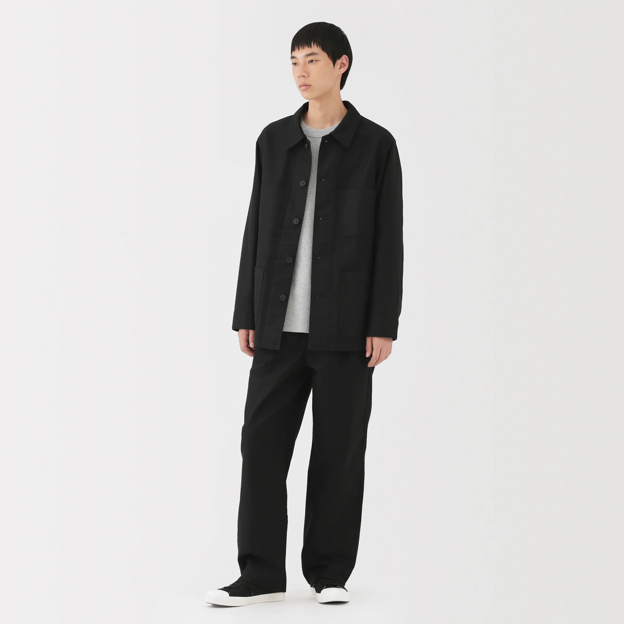 Kapok Blend Moleskin Coverall Jacket - Image 4