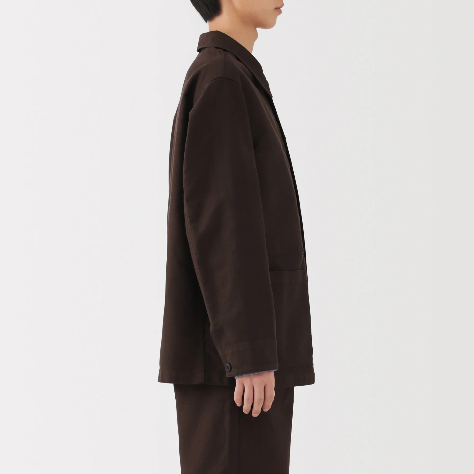 Kapok Blend Moleskin Coverall Jacket - Image 5