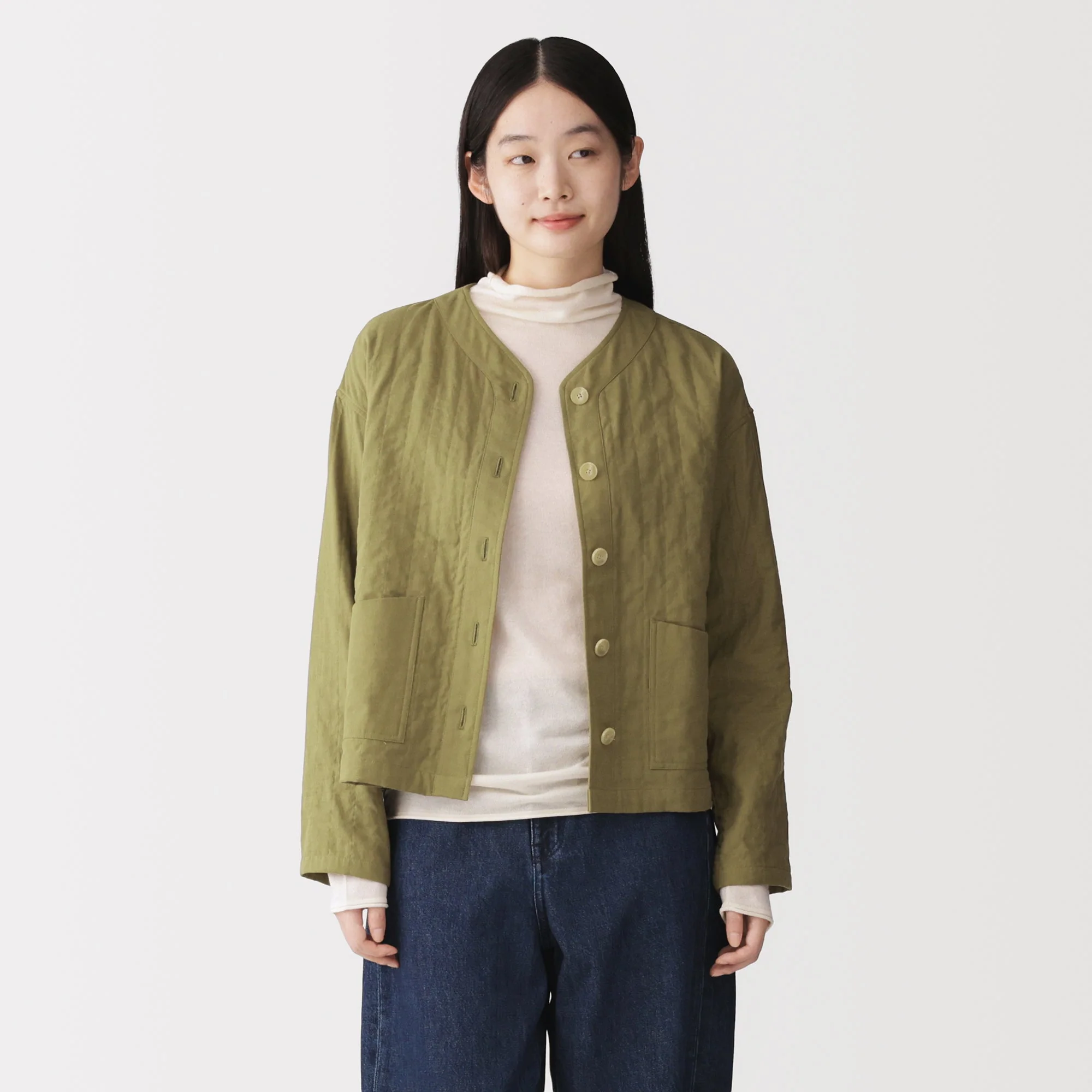 Kapok Blend Quilted Jacket - Image 3