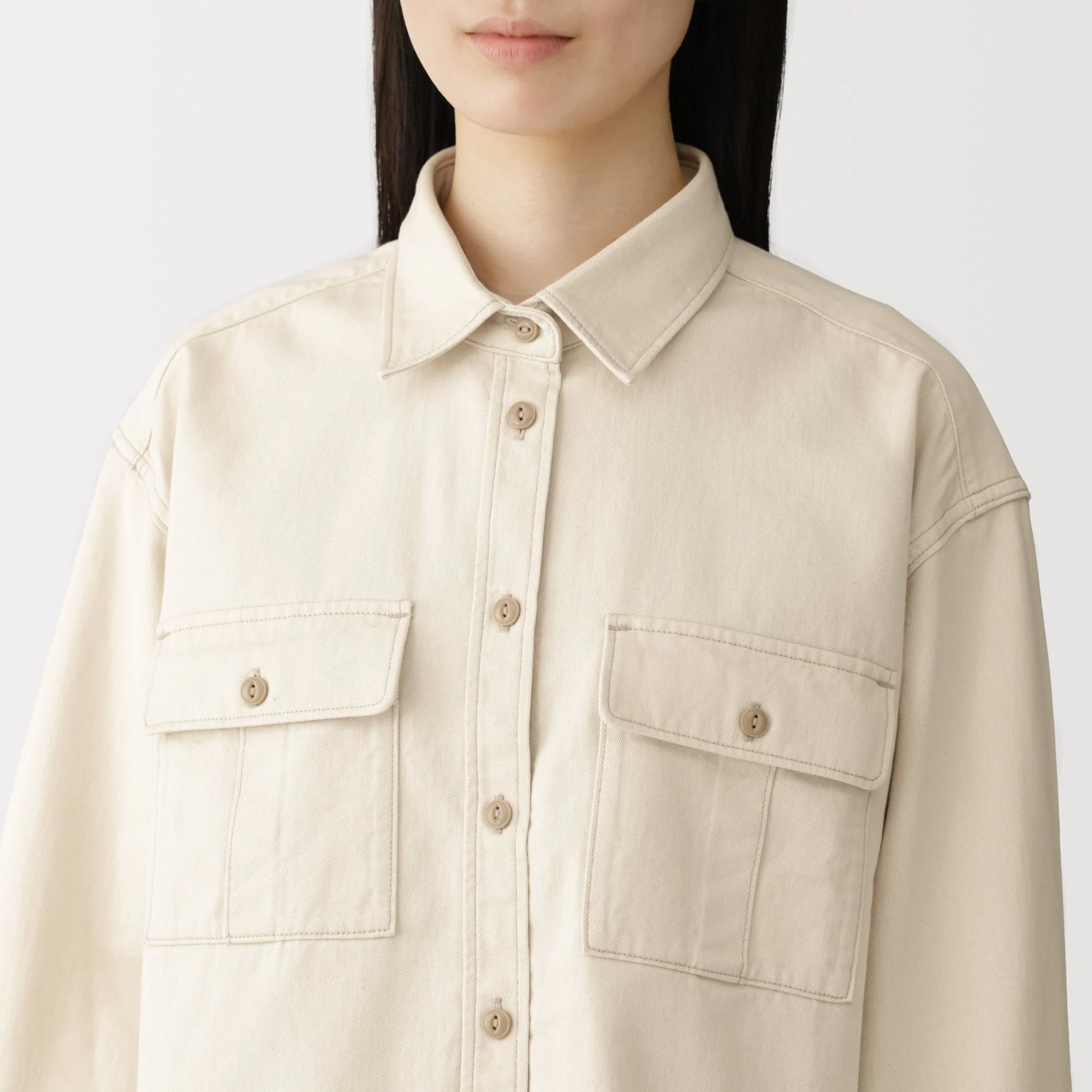 Kapok Blend Twill Shirt - Image 7