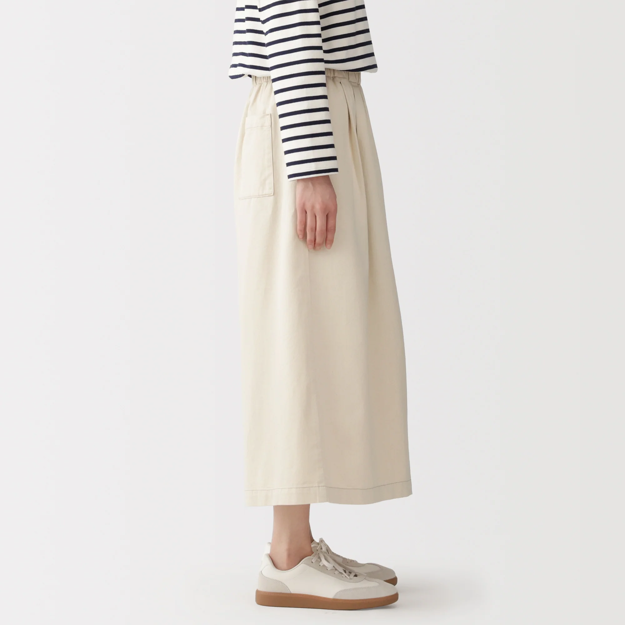 Kapok Blend Twill Skirt Pants - Image 5
