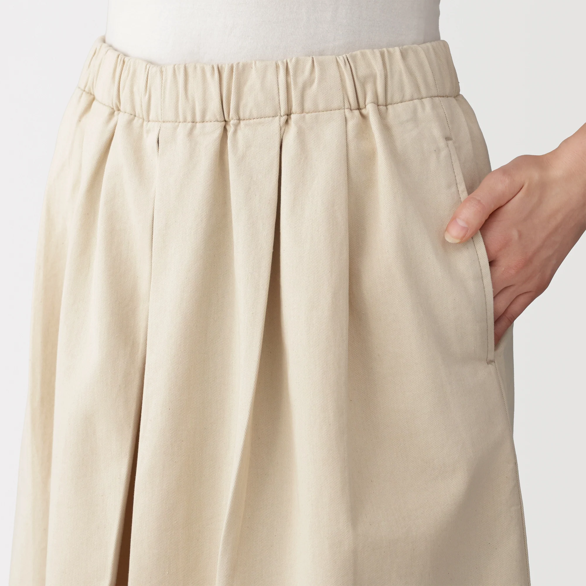 Kapok Blend Twill Skirt Pants - Image 7