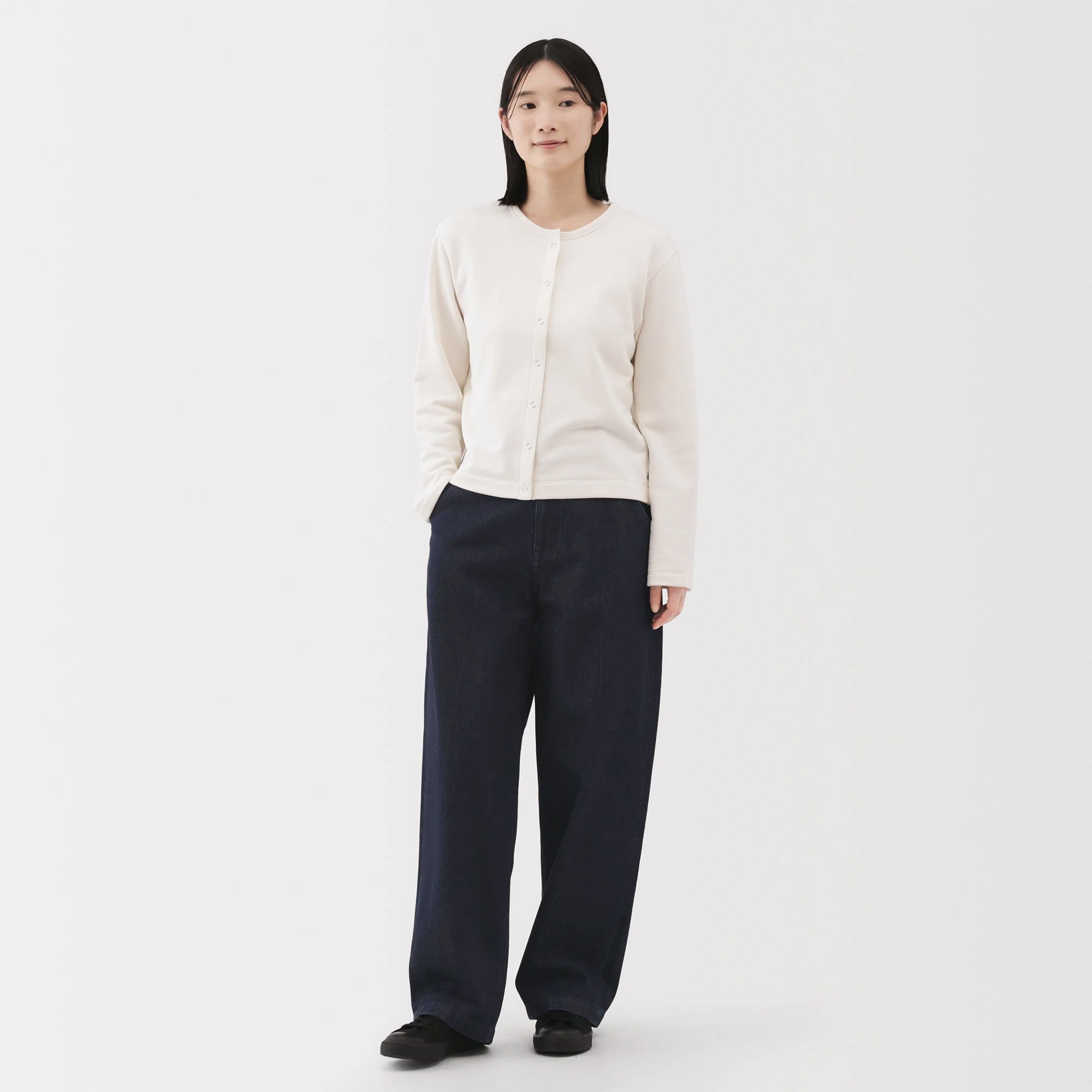 Kapok Denim Wide Tapered Pants - Image 13