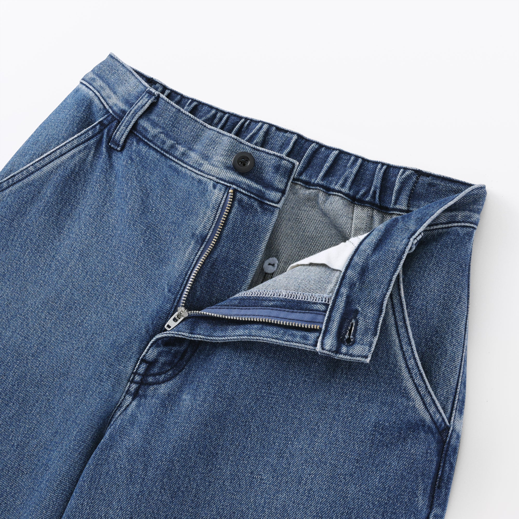Kapok Denim Wide Tapered Pants - Image 9