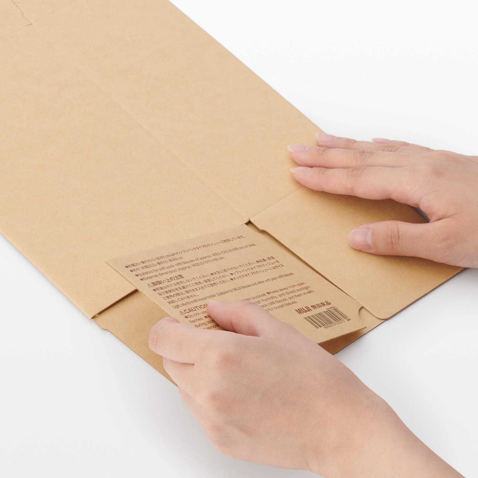 Kraft Tissue Holder - For Soft Pack Tissue - Image 6