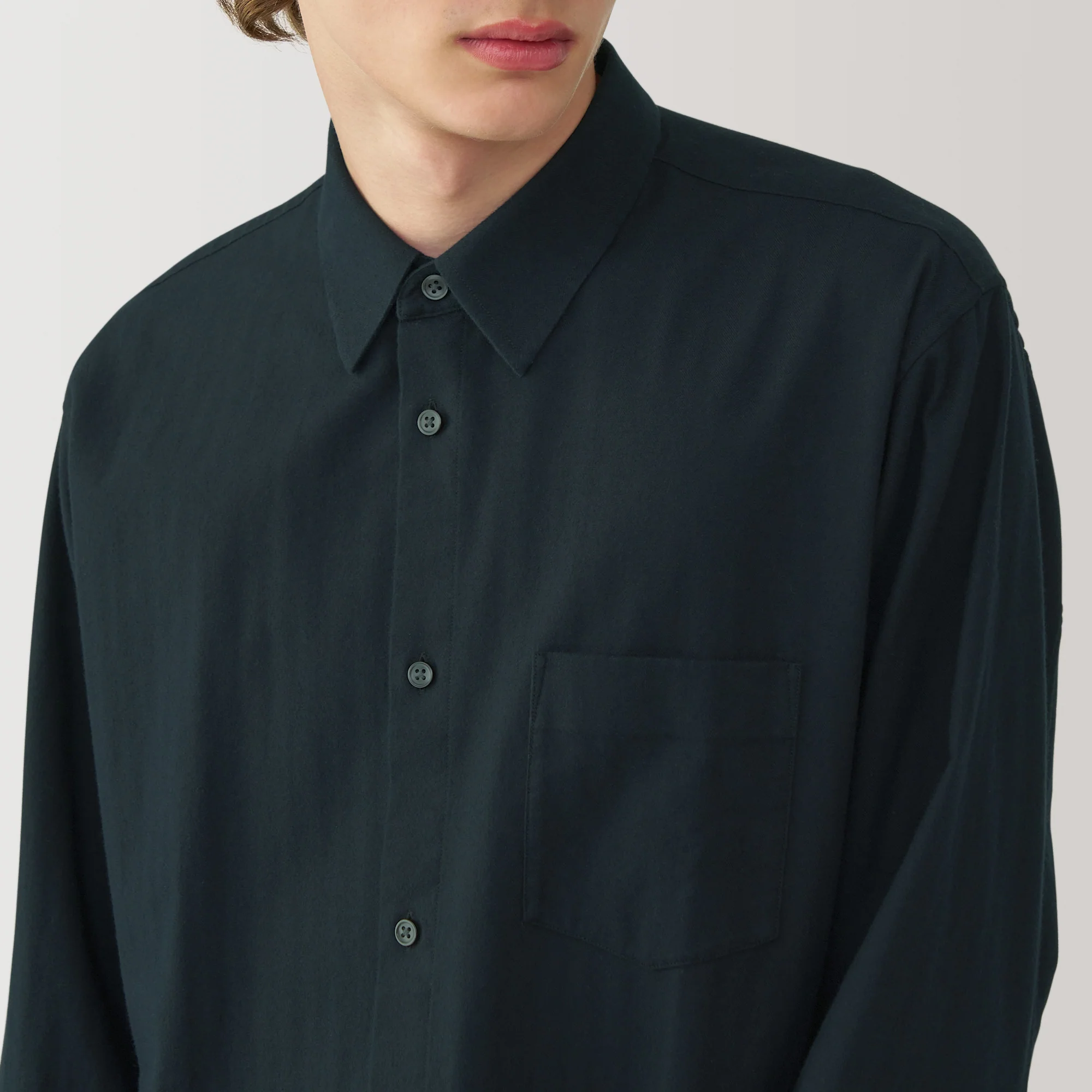 Labo Brushed Herringbone Shirt - Image 7