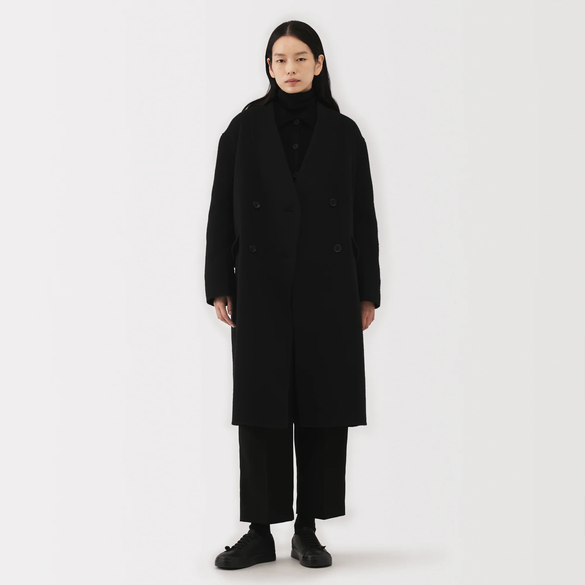 Labo Cashmere Mix Double Breasted Coat - Image 13