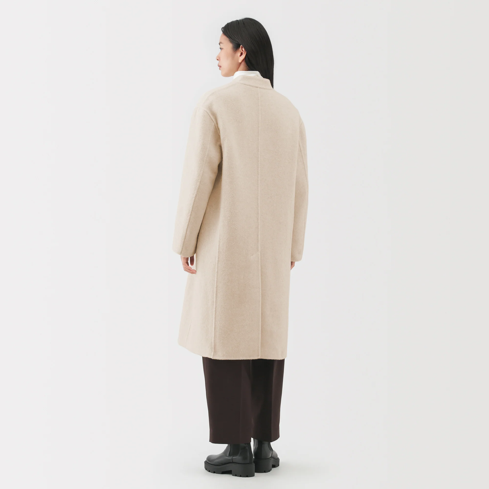 Labo Cashmere Mix Double Breasted Coat - Image 15