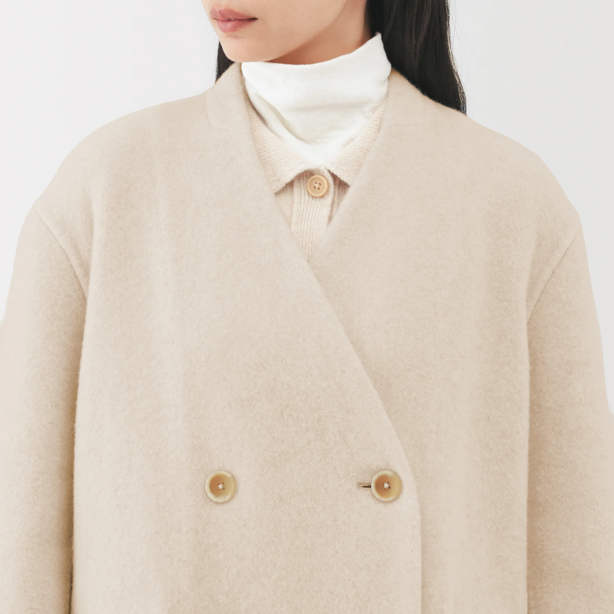 Labo Cashmere Mix Double Breasted Coat - Image 7