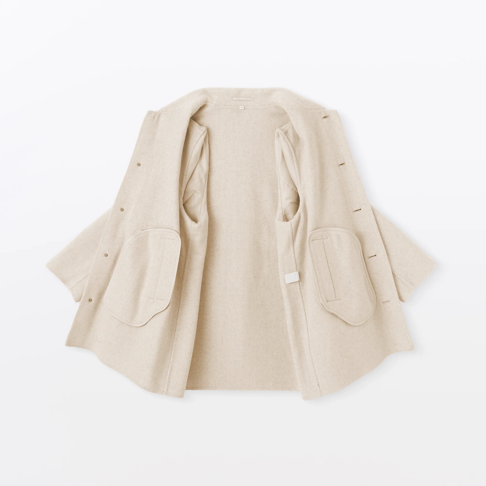 Labo Cashmere Mix Soutien Collar Coat - Image 10