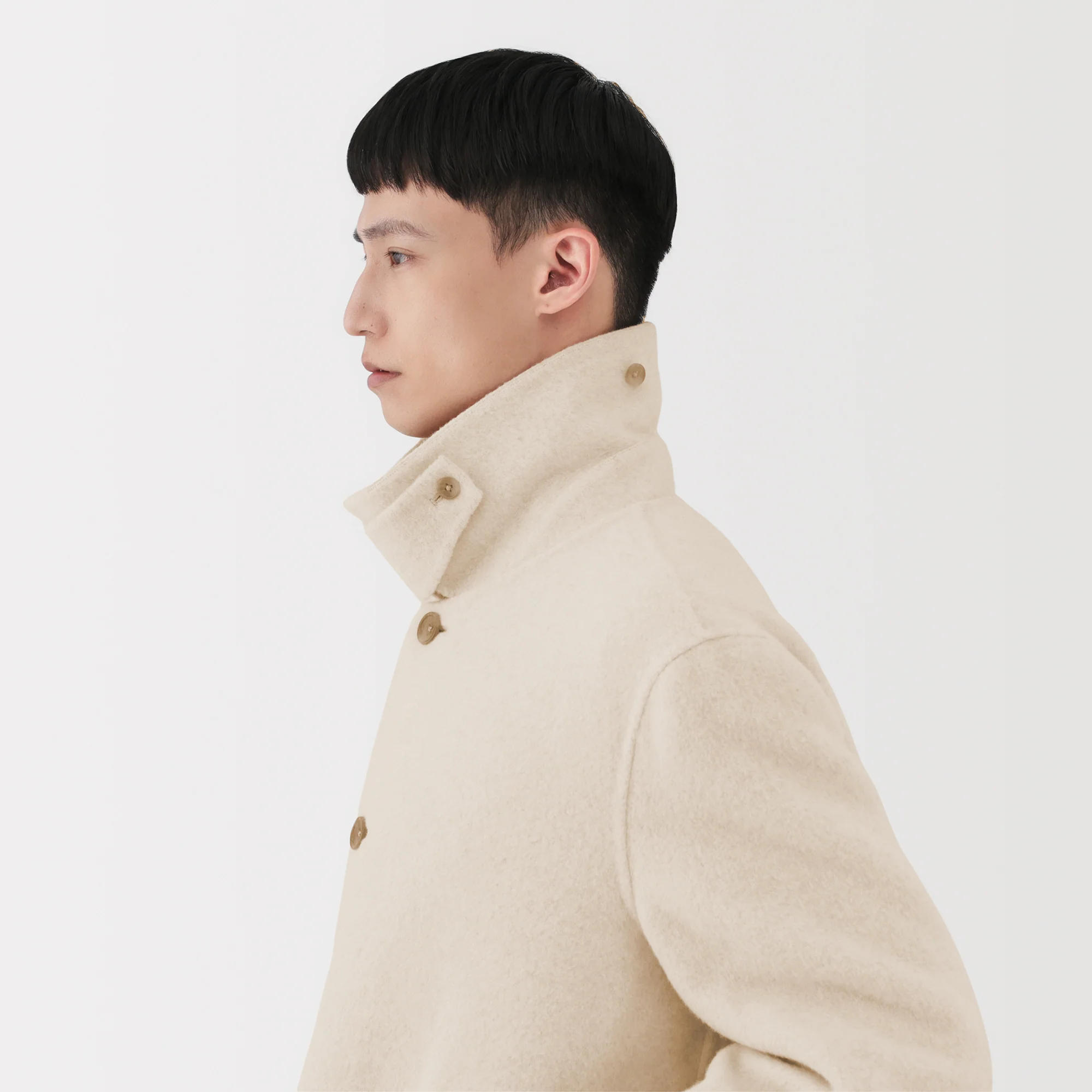 Labo Cashmere Mix Soutien Collar Coat - Image 18