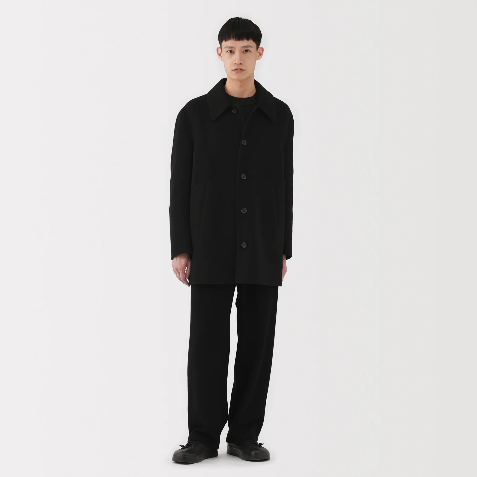 Labo Cashmere Mix Soutien Collar Coat - Image 25
