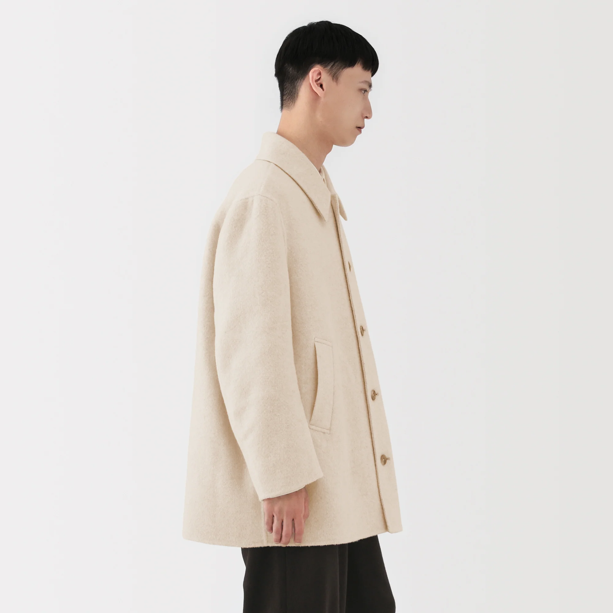 Labo Cashmere Mix Soutien Collar Coat - Image 26