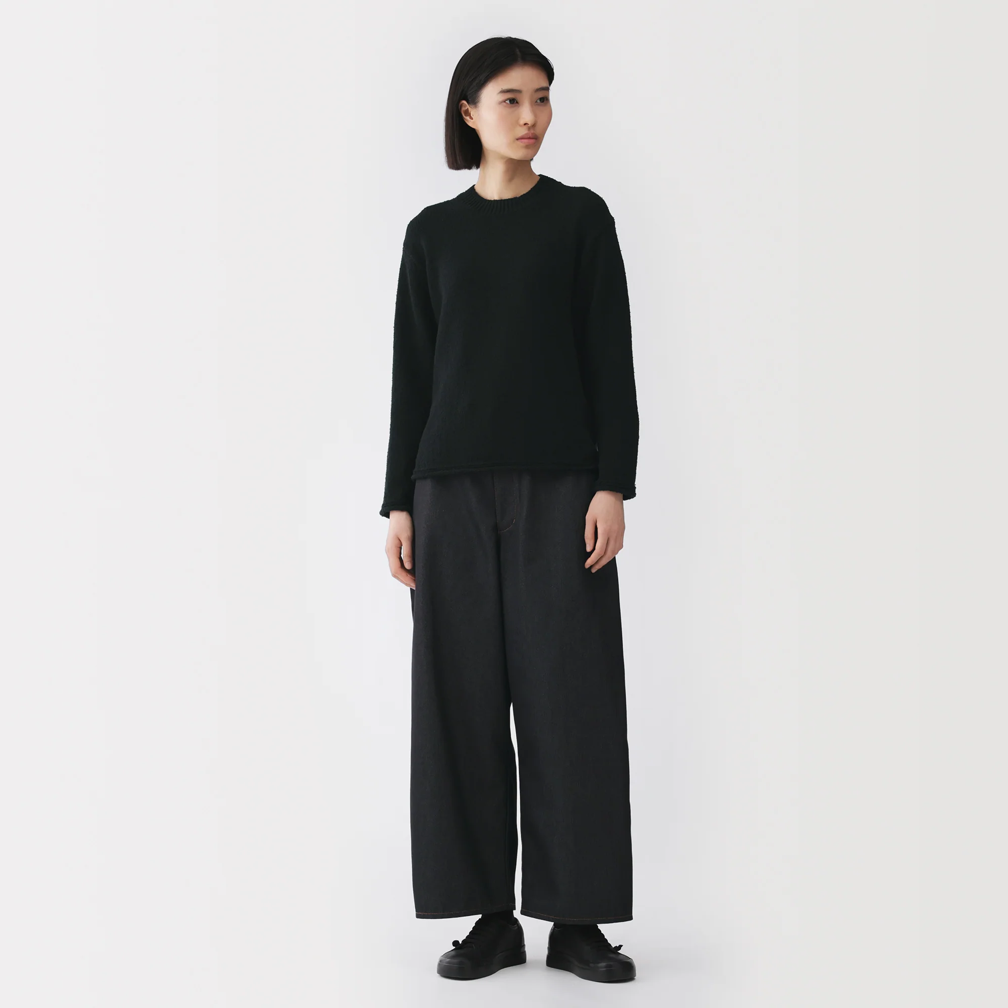 Labo Cotton Blend Loop Yarn Sweater - Image 11