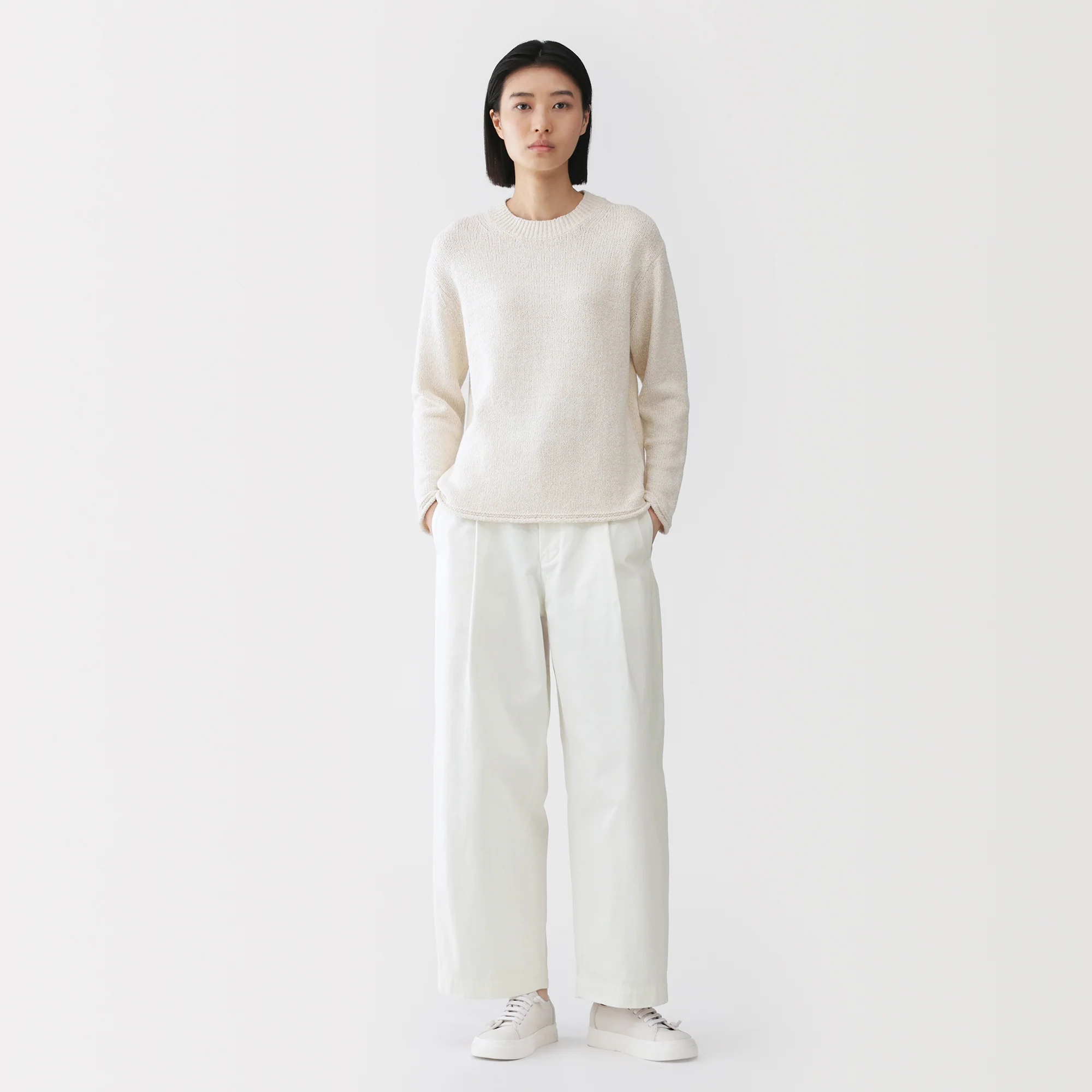 Labo Cotton Blend Loop Yarn Sweater - Image 4