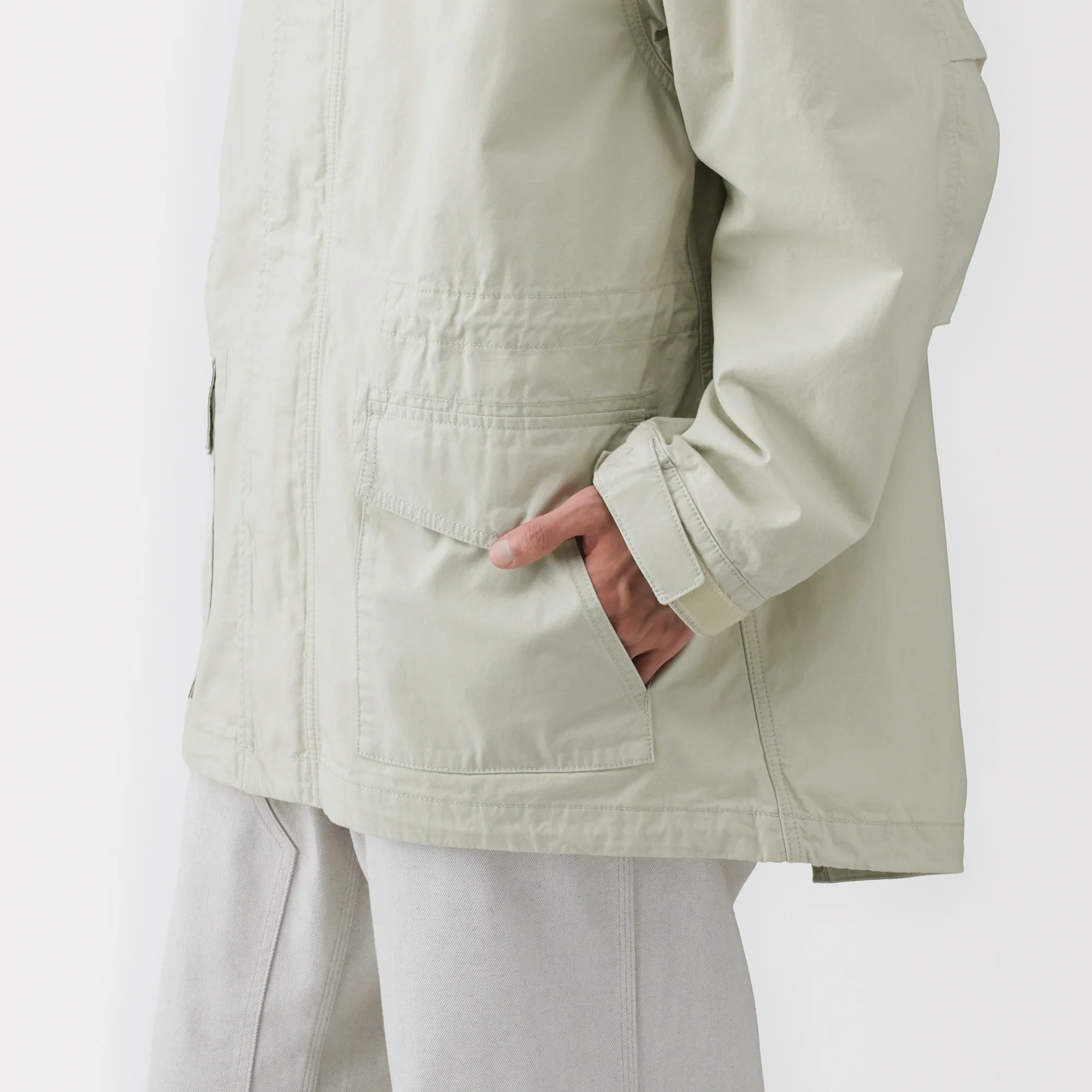 Labo Cotton Canvas Hooded Blouson - Image 10