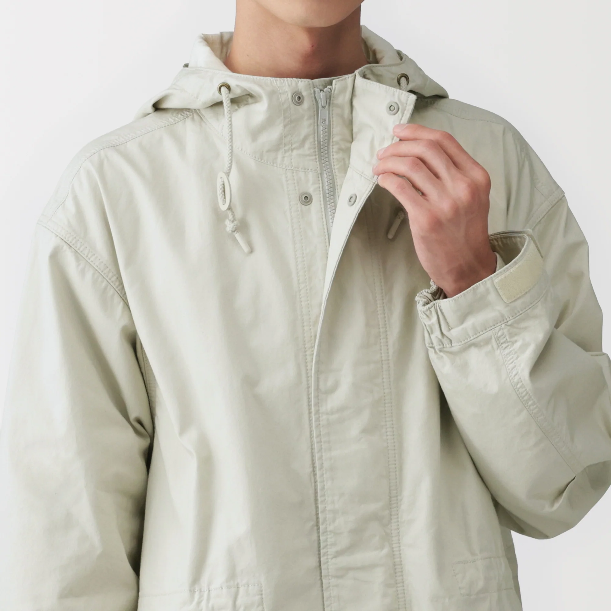 Labo Cotton Canvas Hooded Blouson - Image 9