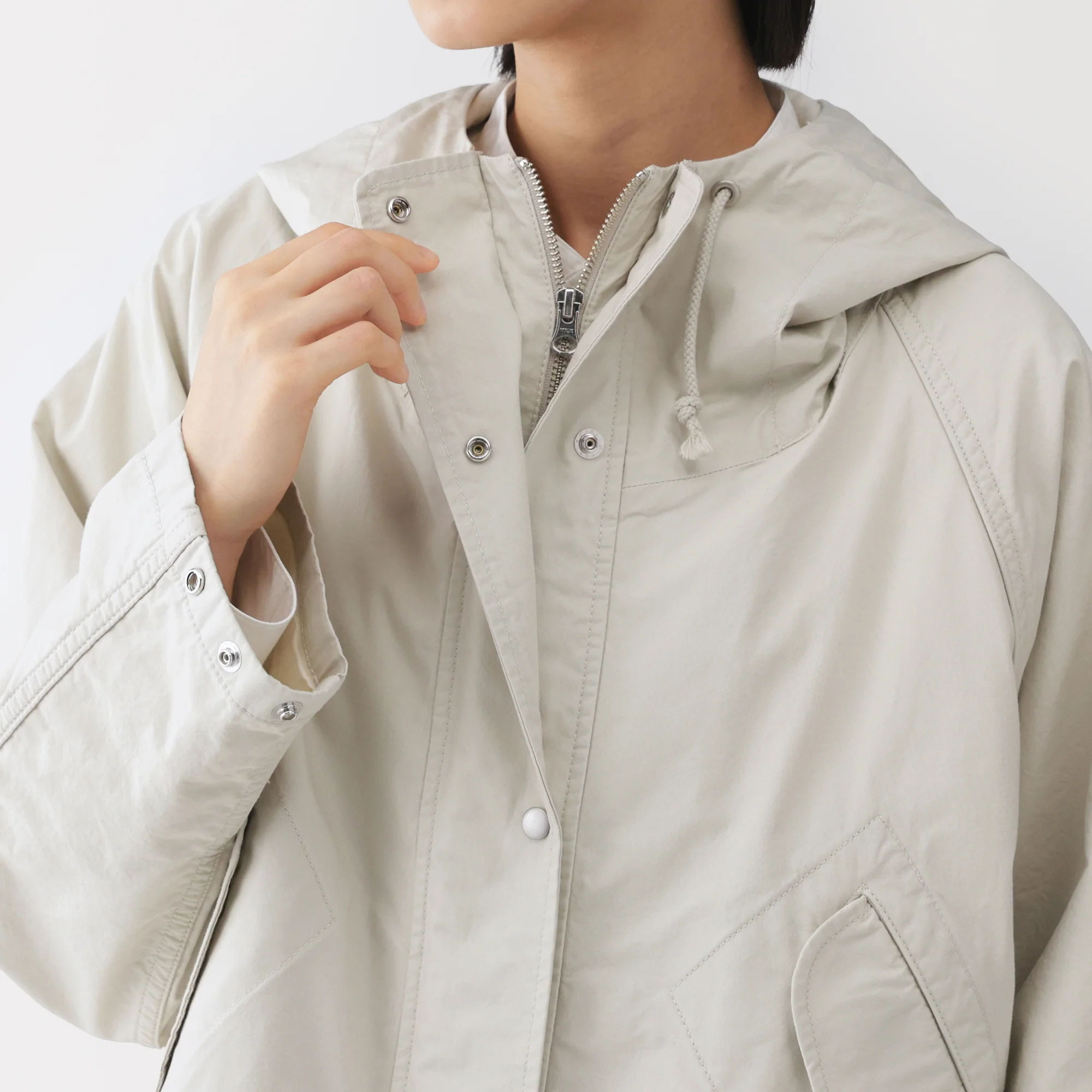 Labo Cotton Canvas Hooded Blouson - Image 8