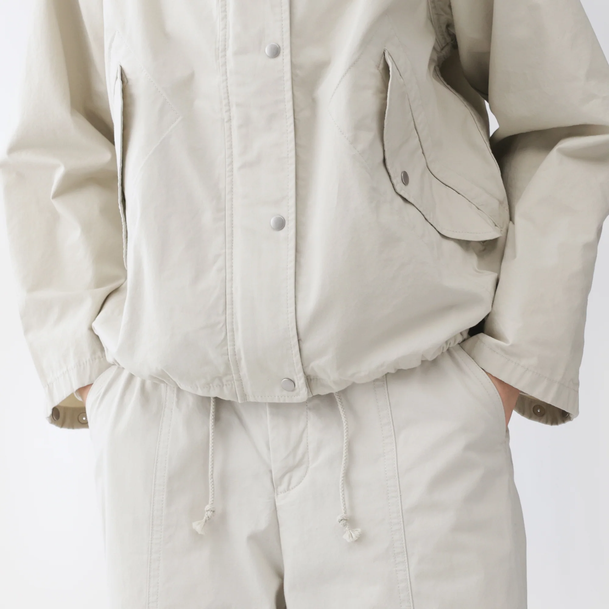 Labo Cotton Canvas Hooded Blouson - Image 9