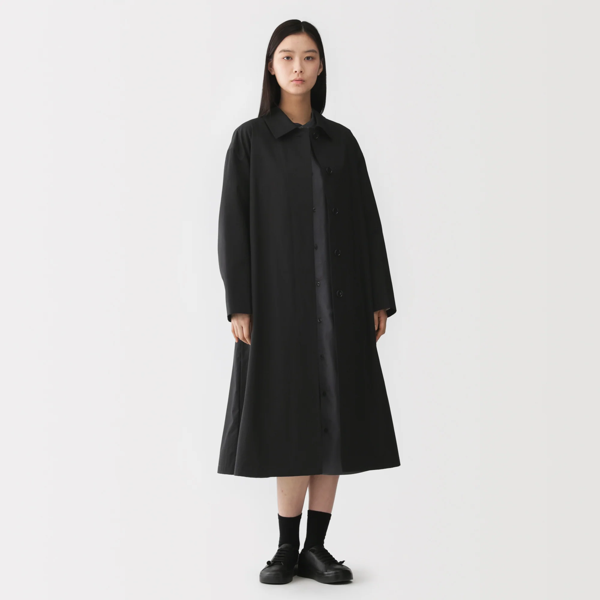 Labo Cotton Single Breasted Coat - Image 3