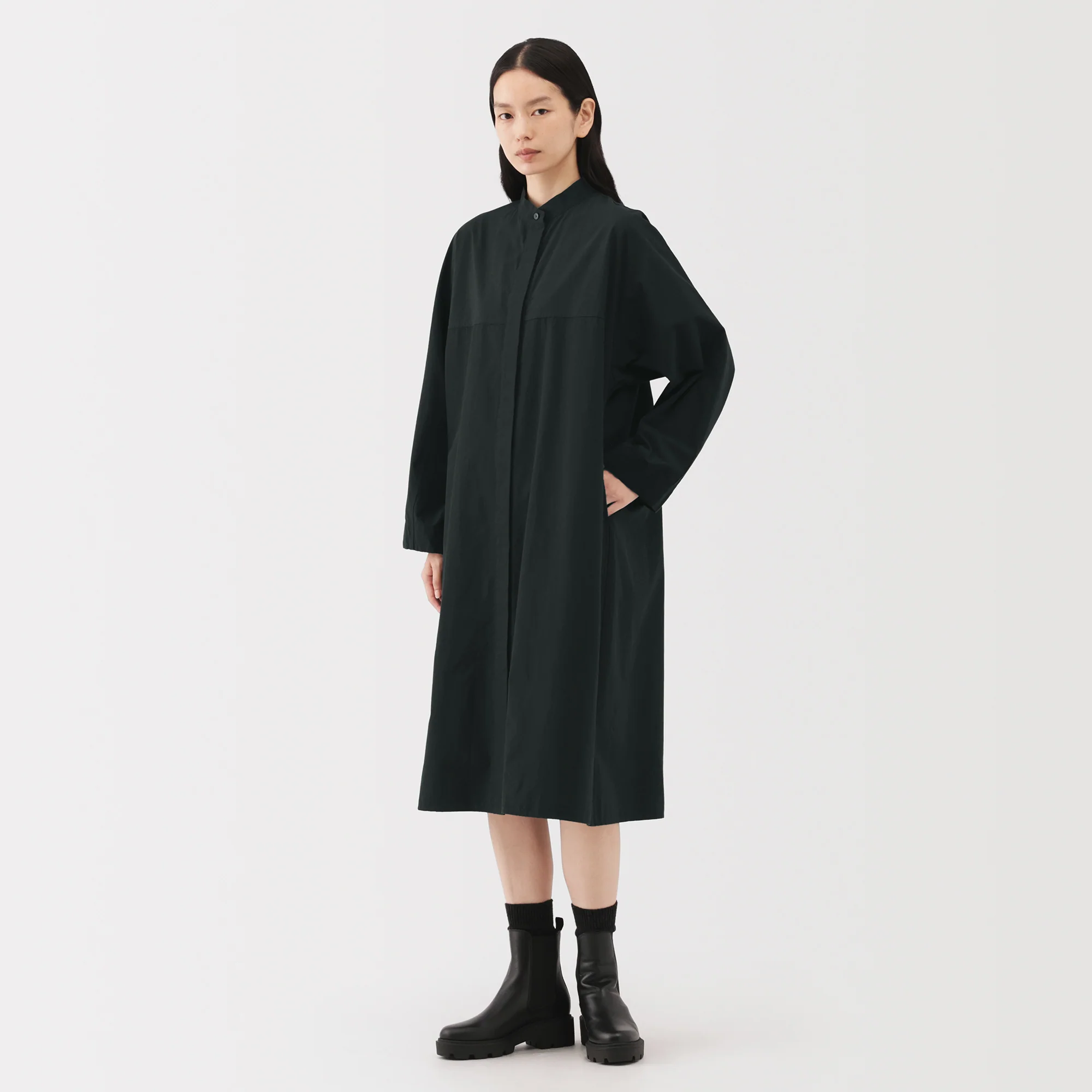 Labo Cotton Wool Shirt Dress - Image 3
