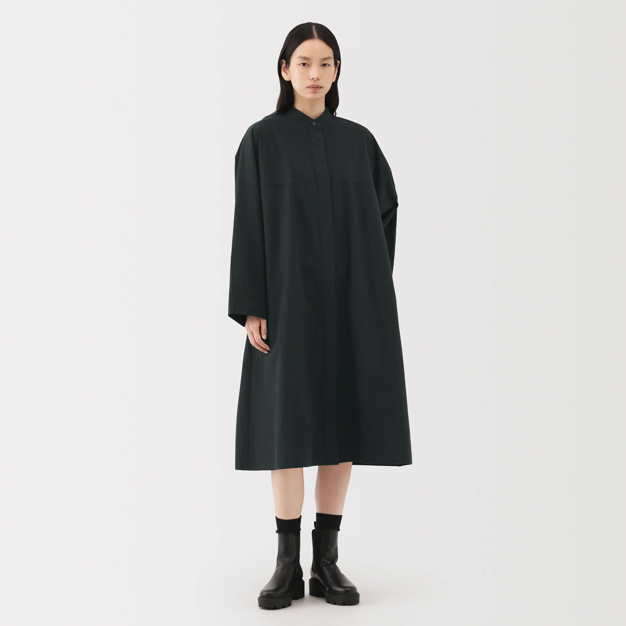 Labo Cotton Wool Shirt Dress - Image 4