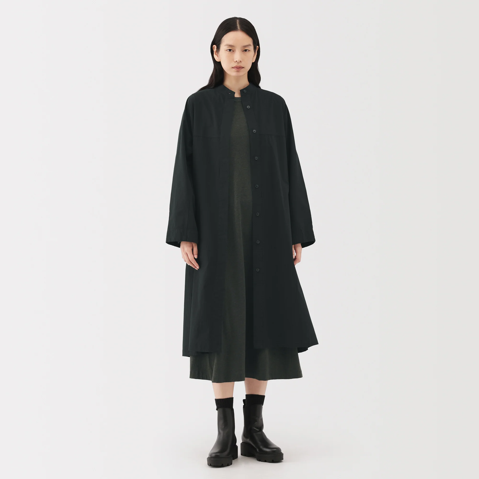 Labo Cotton Wool Shirt Dress - Image 5