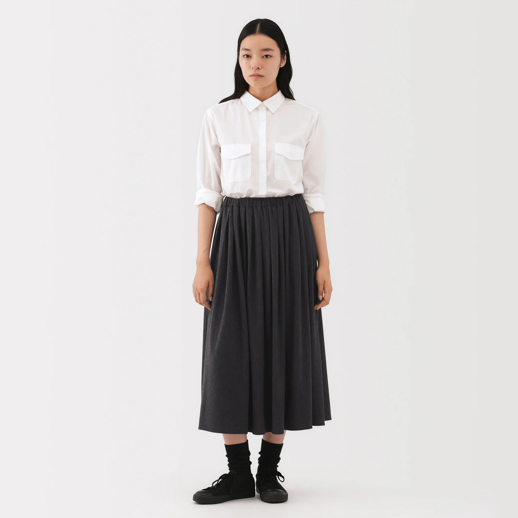Labo Jersey Pleated Skirt - Image 3