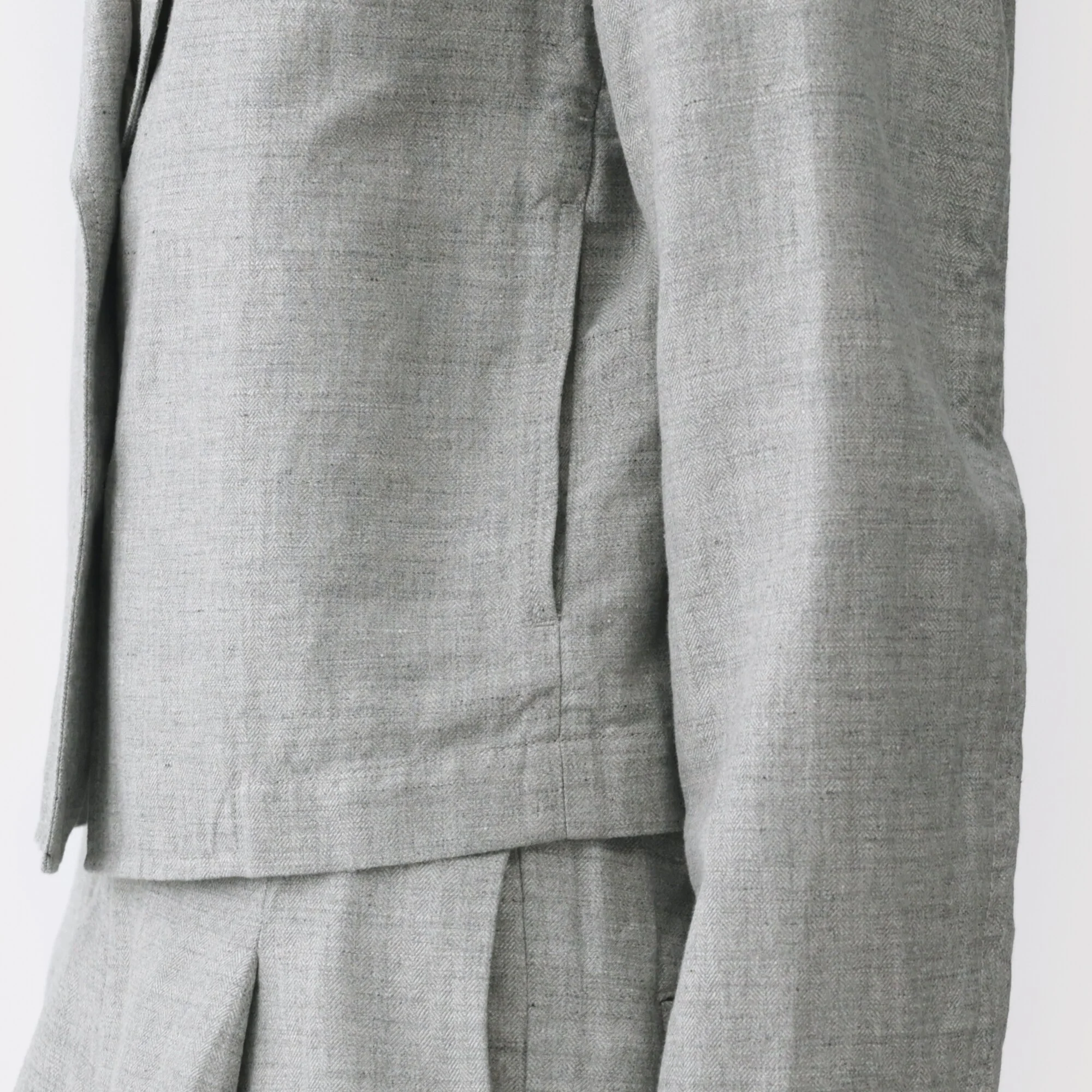 Labo Linen Cotton Herringbone Jacket - Image 8