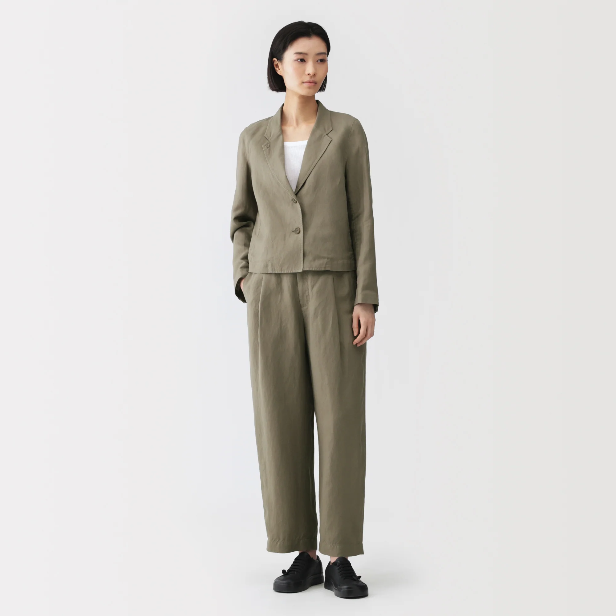 Labo Linen Lyocell Wide Pants - Image 3
