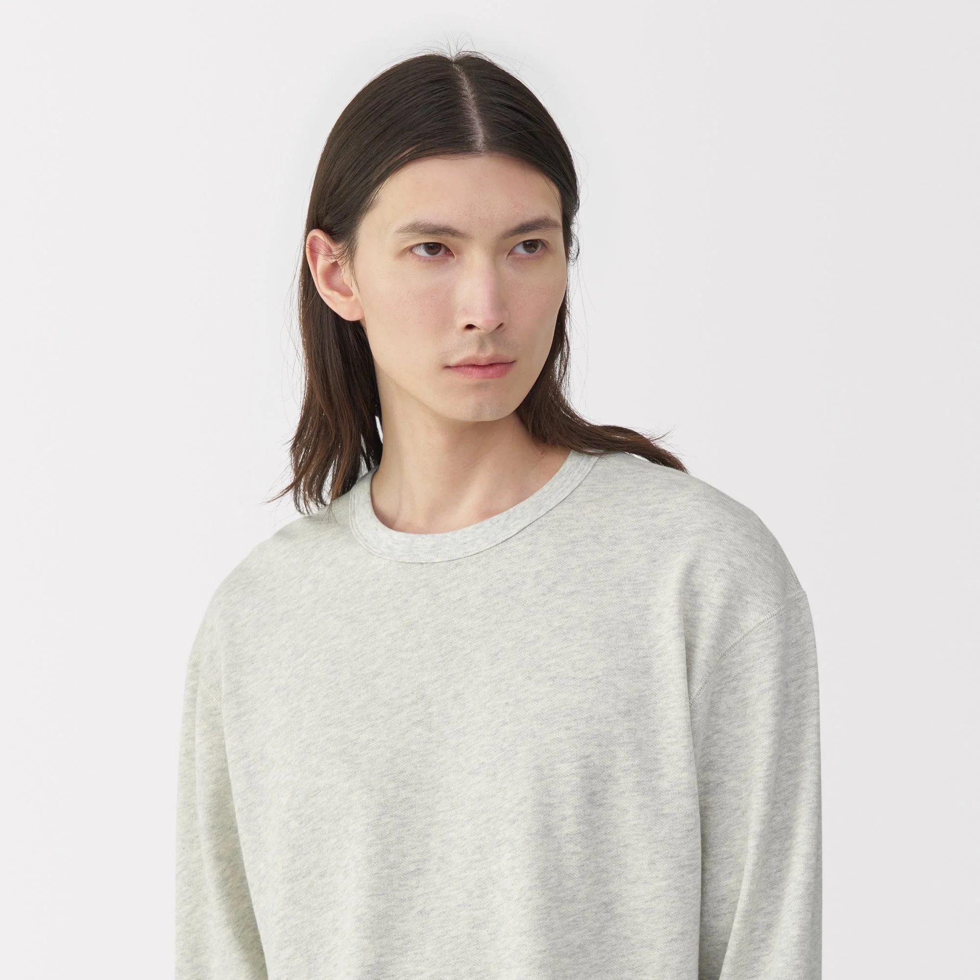 Labo Men's Traditional Knit Mini French Terry Crew Long Sleeve T-Shirt - Image 14