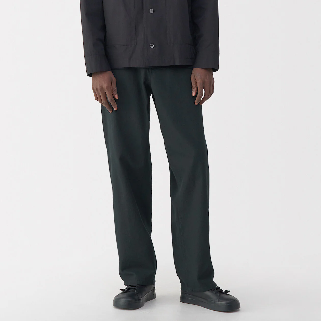 Labo Men's Washi Blend Twill 5-Pocket Wide Pants (L32") - Image 3