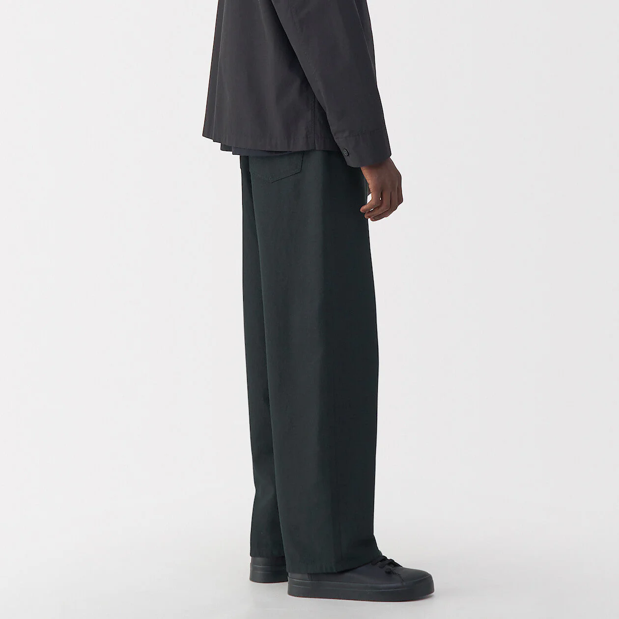 Labo Men's Washi Blend Twill 5-Pocket Wide Pants (L32") - Image 5