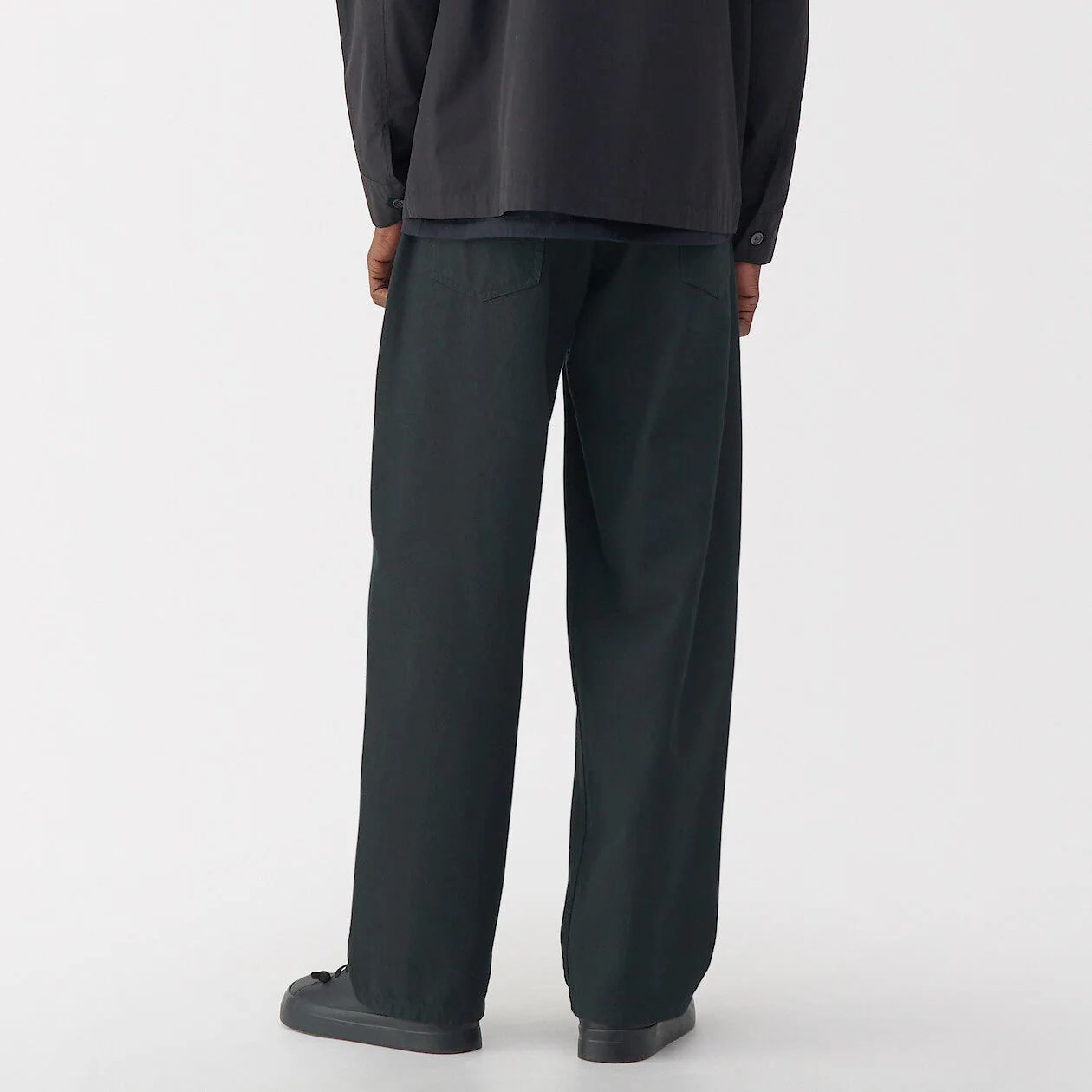 Labo Men's Washi Blend Twill 5-Pocket Wide Pants (L32") - Image 6