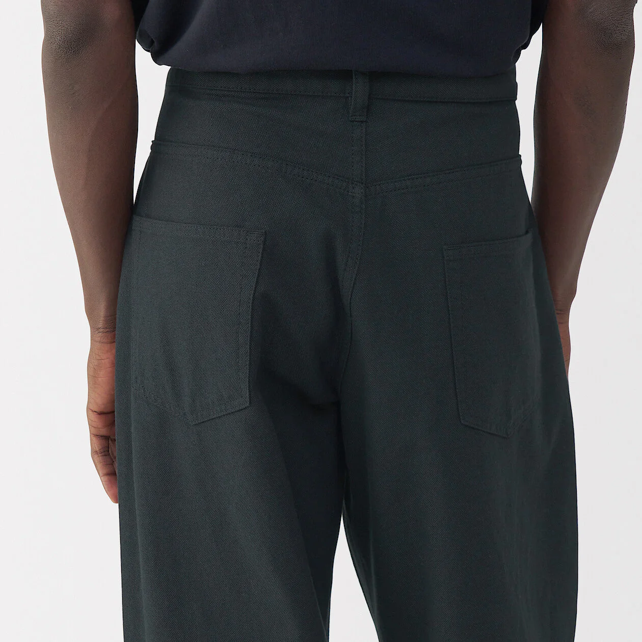 Labo Men's Washi Blend Twill 5-Pocket Wide Pants (L32") - Image 8