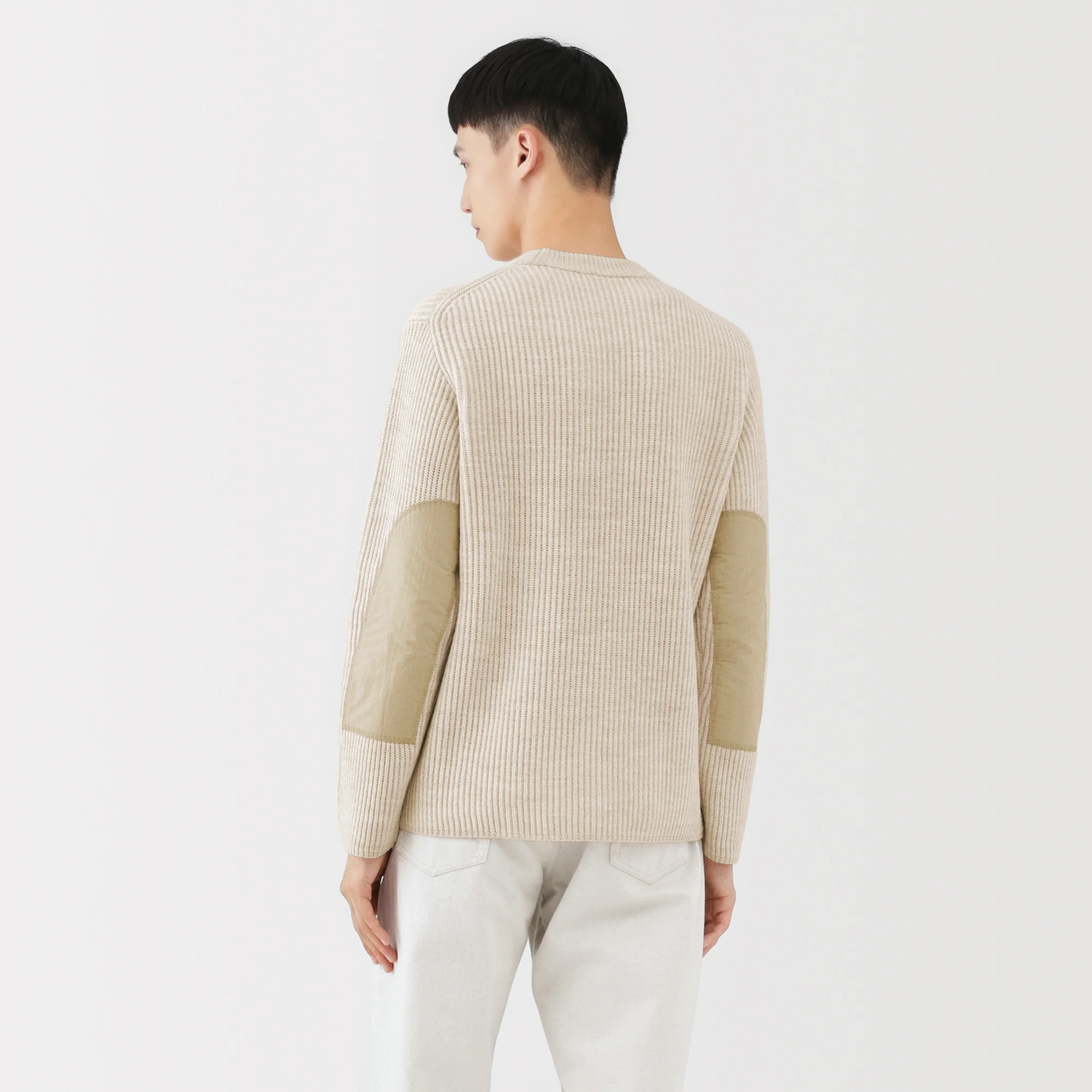 Labo Merino Wool Elbow Patch Sweater - Image 22
