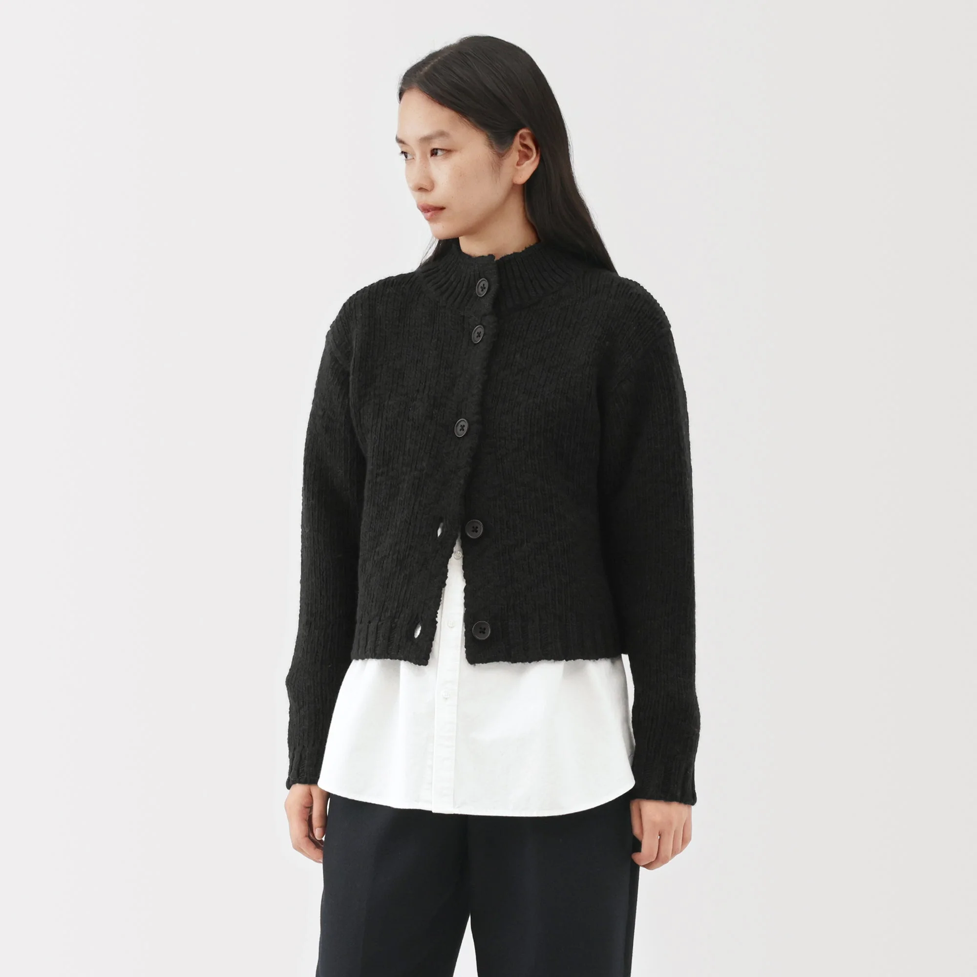 Labo Merino Wool Low-Gauge Cardigan - Image 11