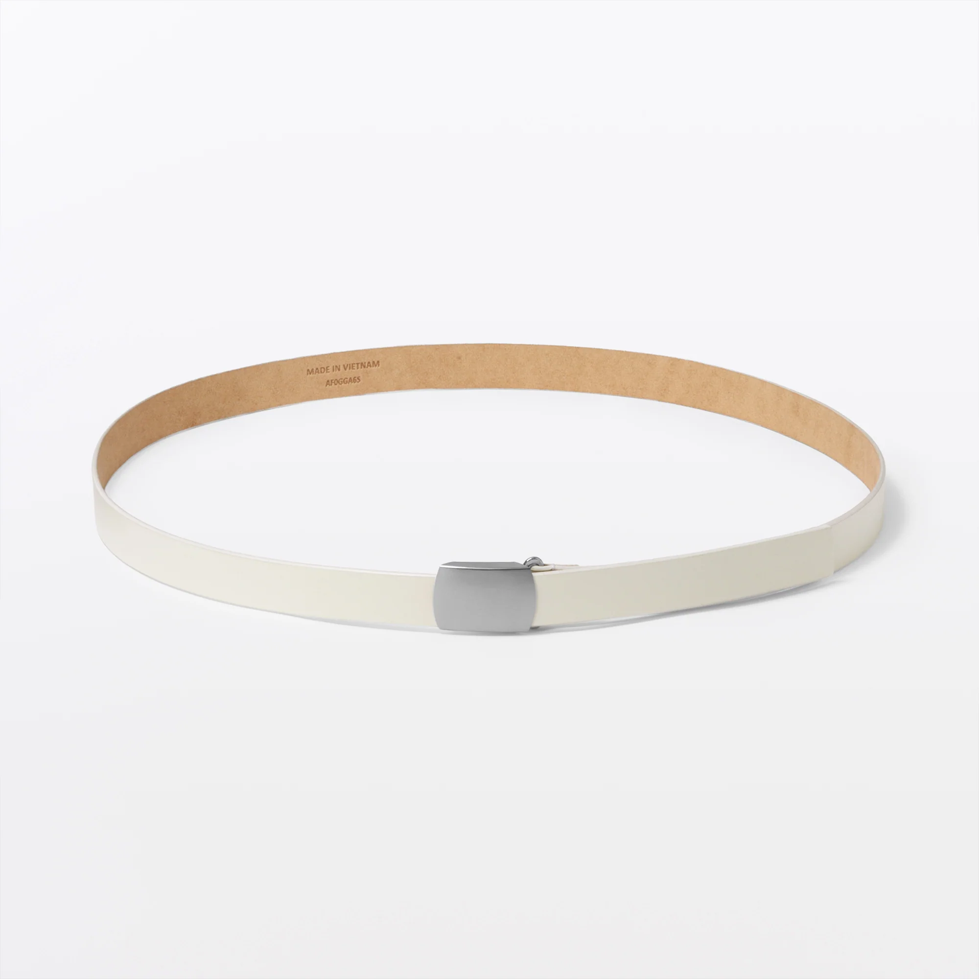 Labo Olive Leather Holeless Belt - Image 10