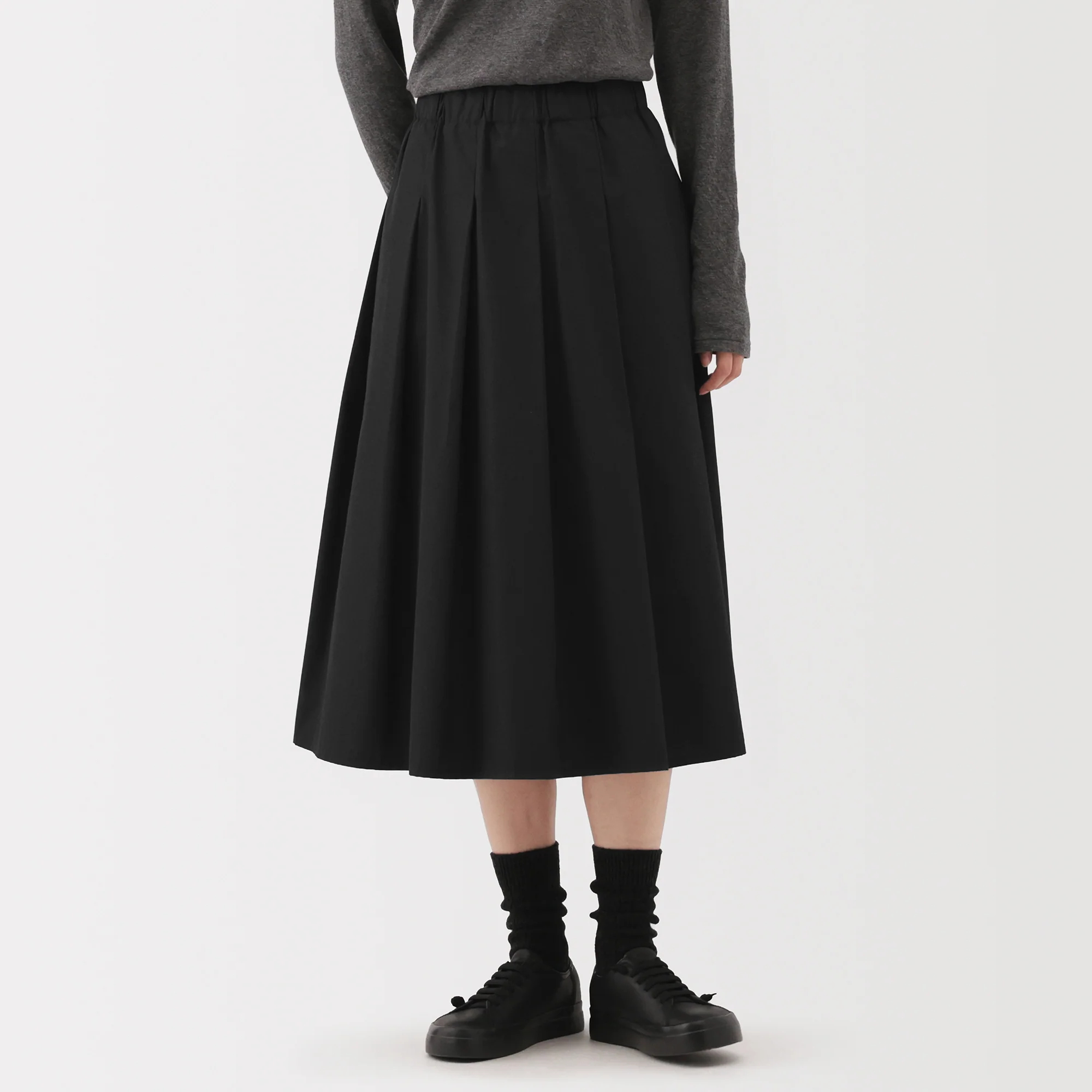 Labo Polyester Cotton Tuck Skirt - Image 5