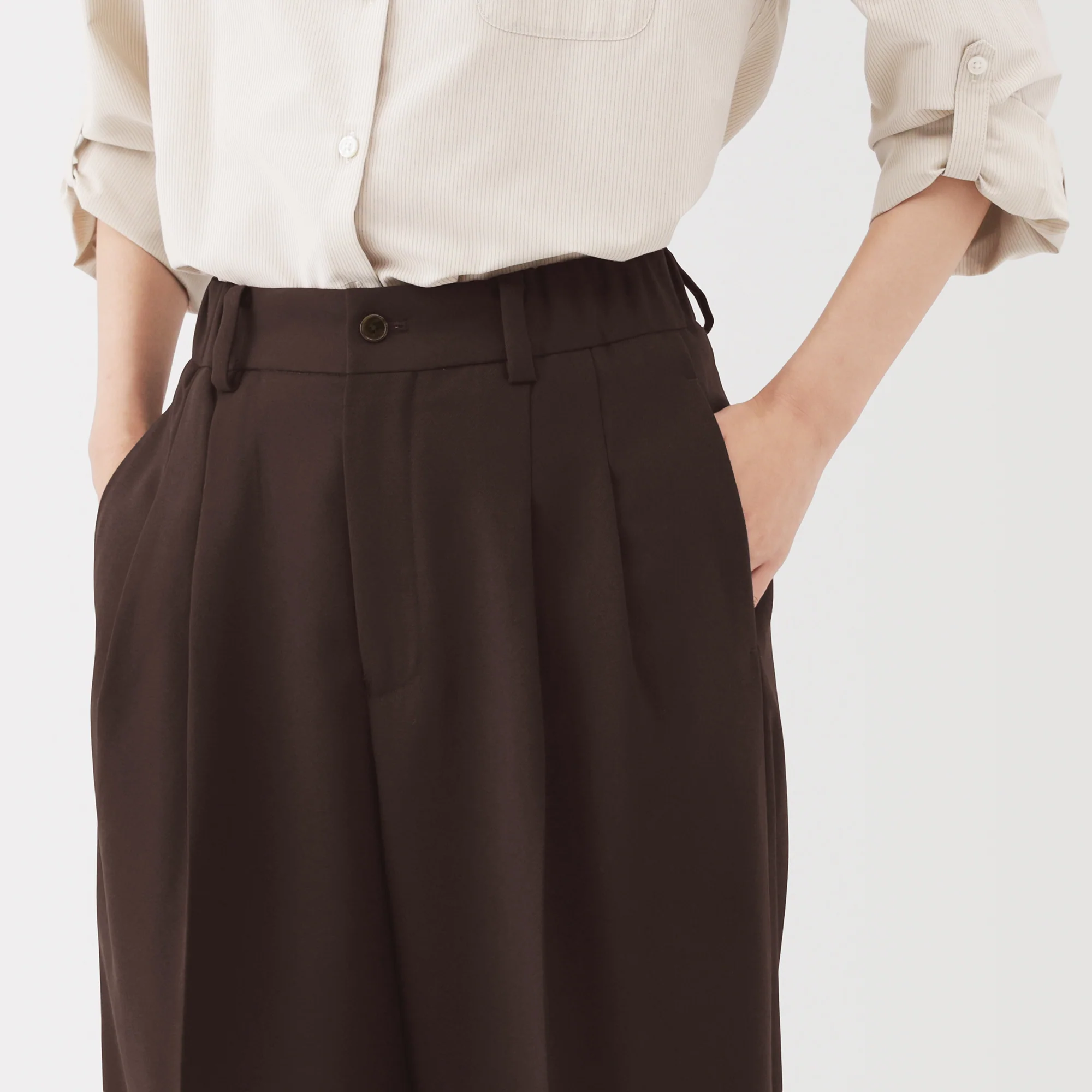 Labo Polyester Twill Wide Pants - Image 7