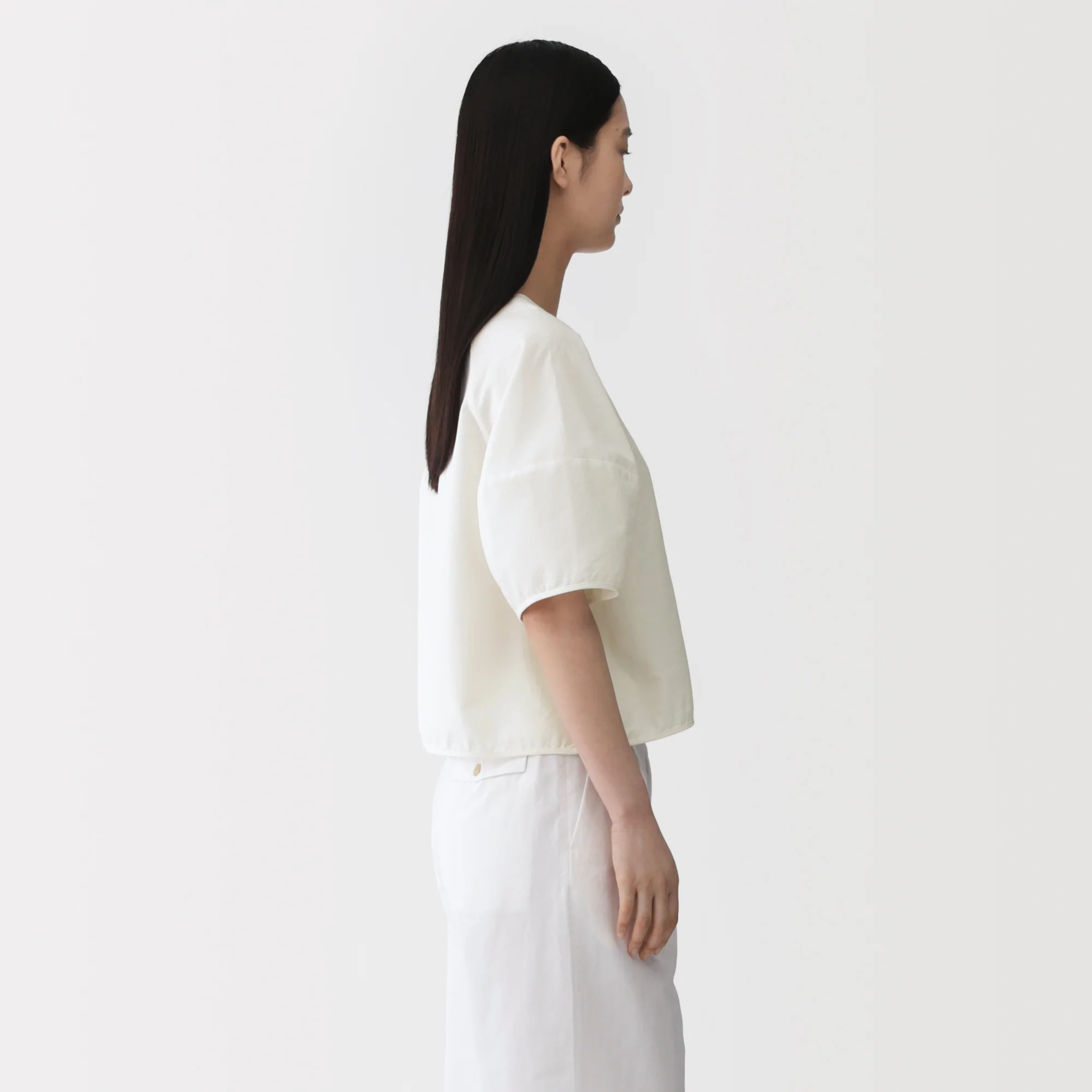 Labo Washi Blend Basket Weave Blouse - Image 5