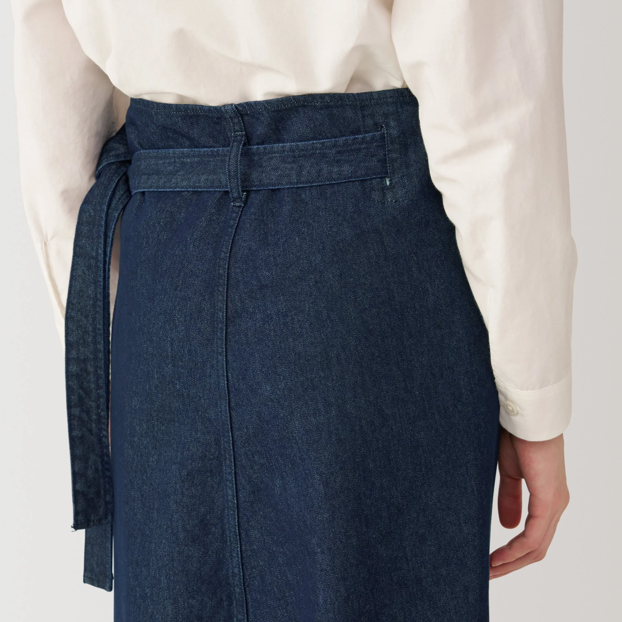 Labo Women's Washi Blend Denim Wrap-Around Skirt - Image 11