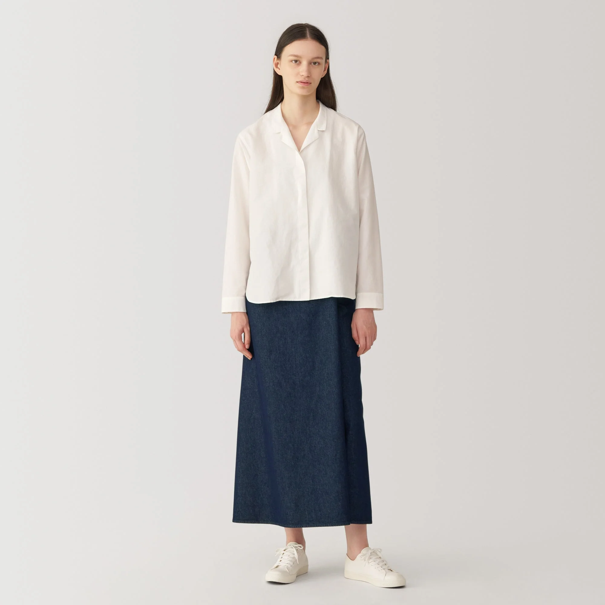 Labo Women's Washi Blend Denim Wrap-Around Skirt - Image 4