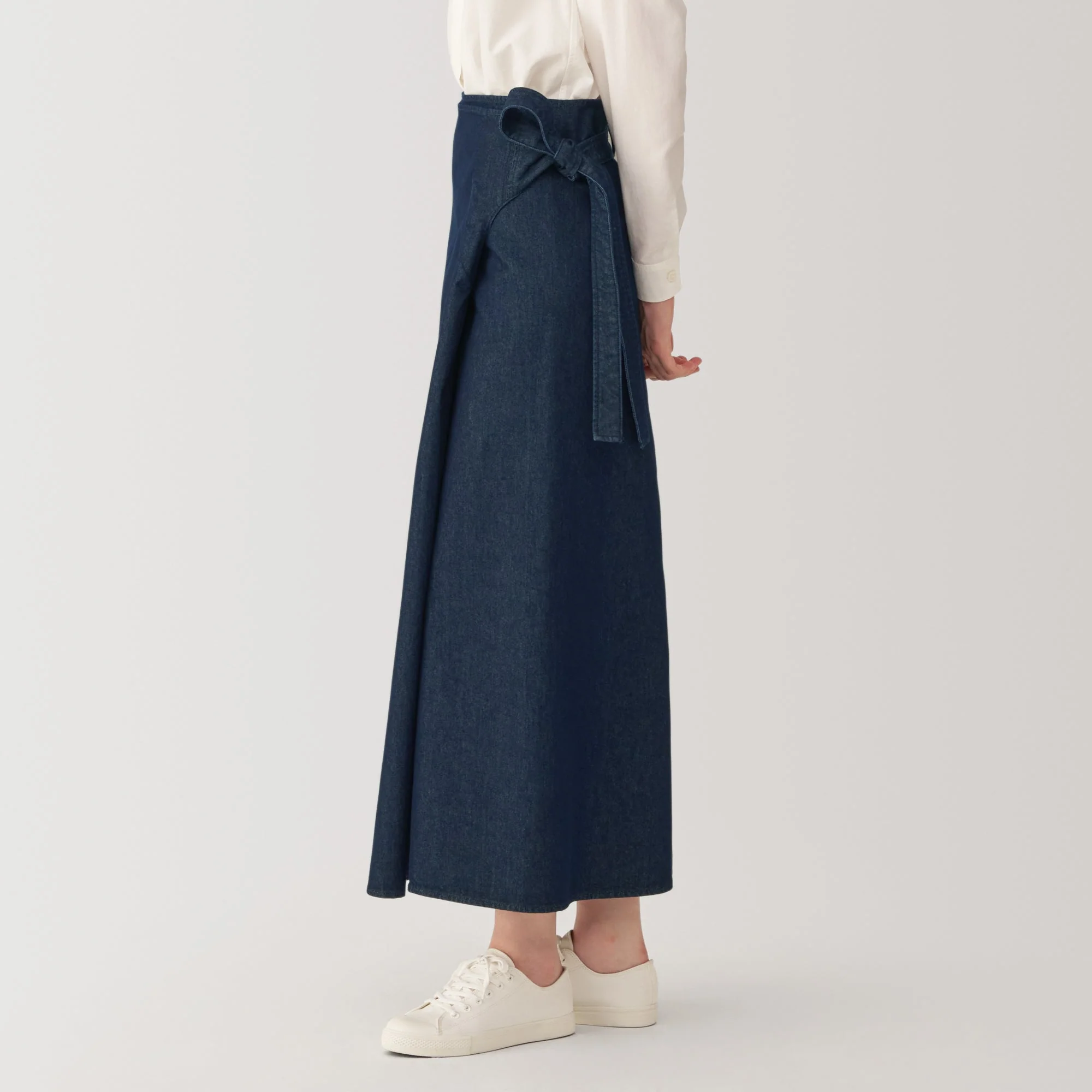 Labo Women's Washi Blend Denim Wrap-Around Skirt - Image 7