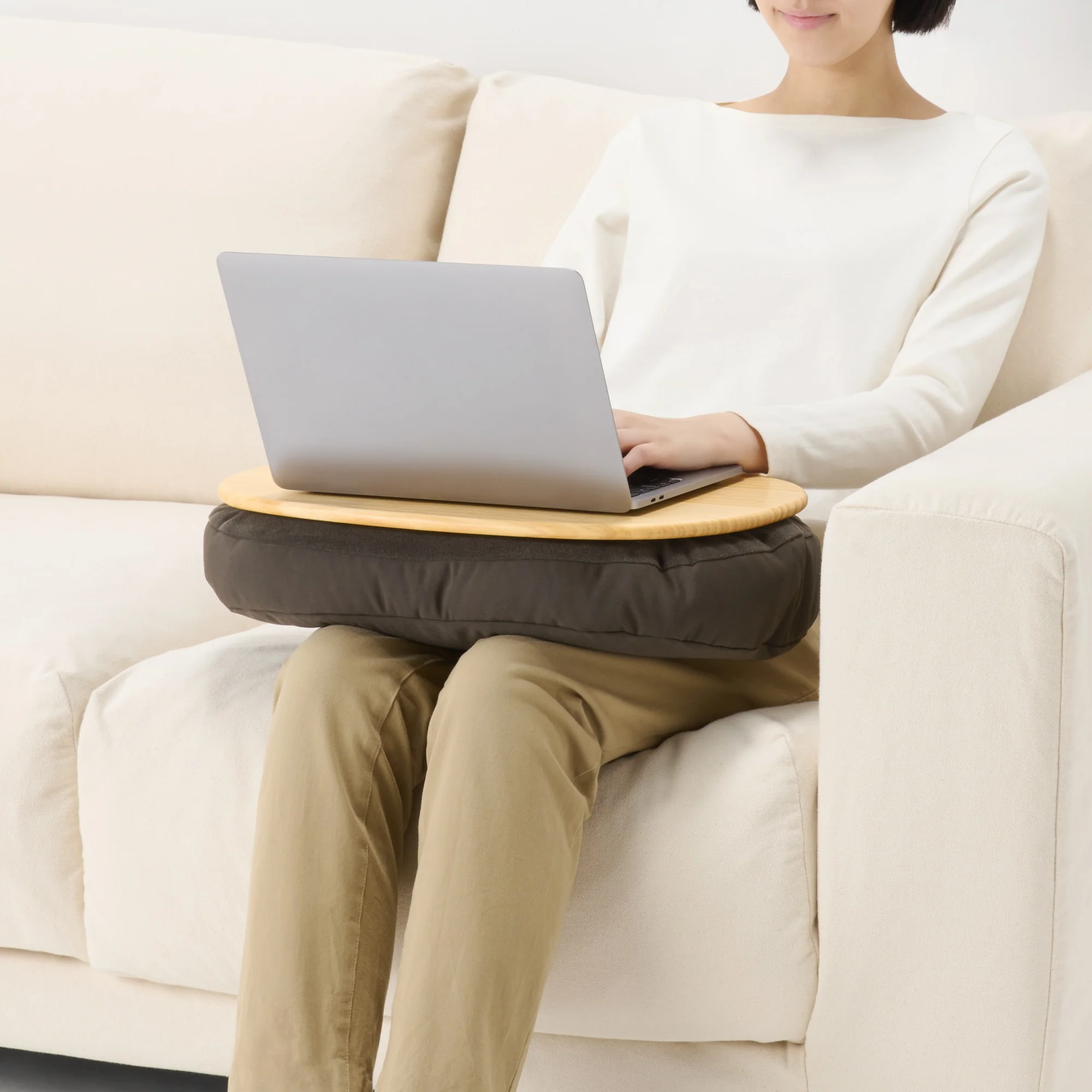 Lap Desk Cushion - Brown