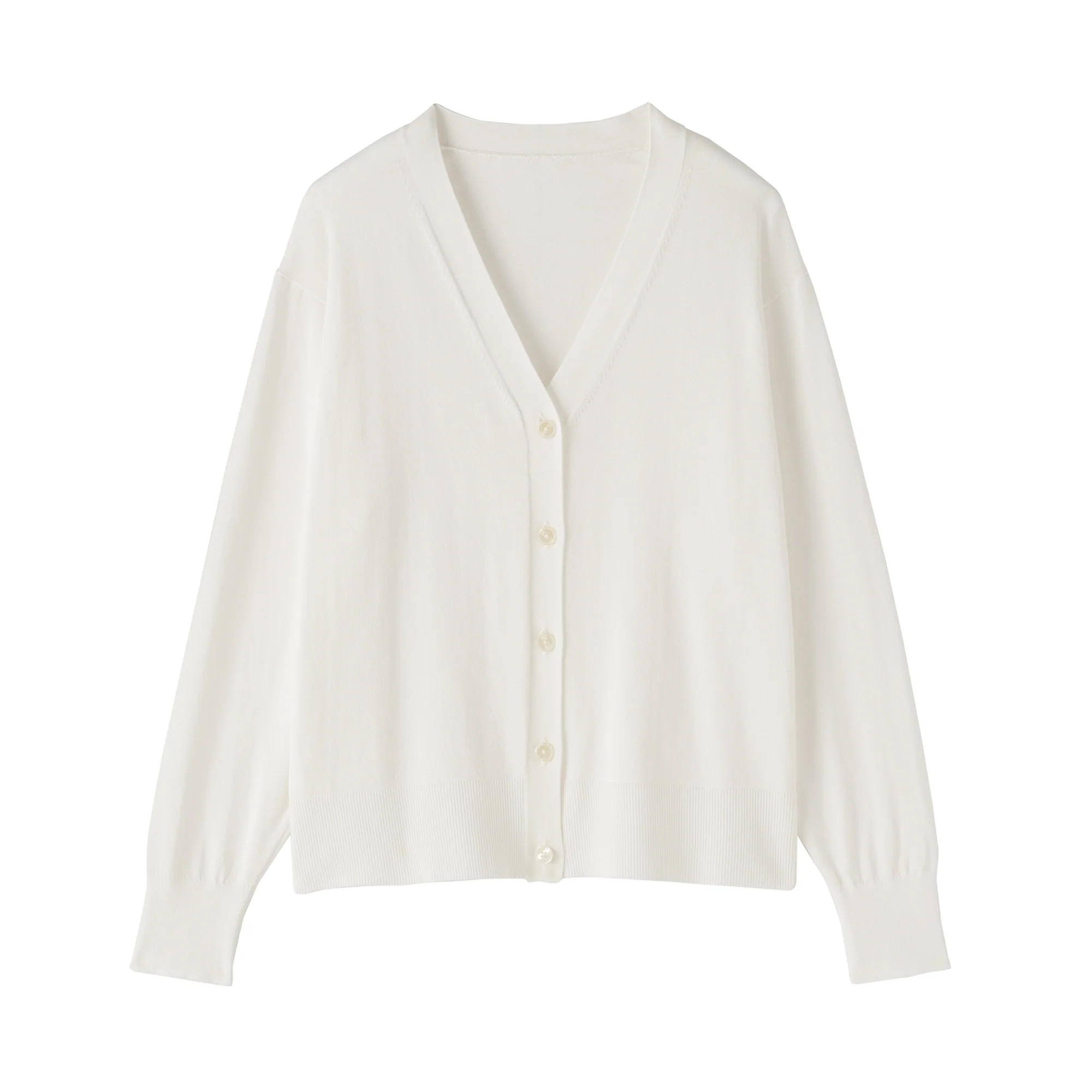 Light Knit V-Neck Cardigan - Image 10