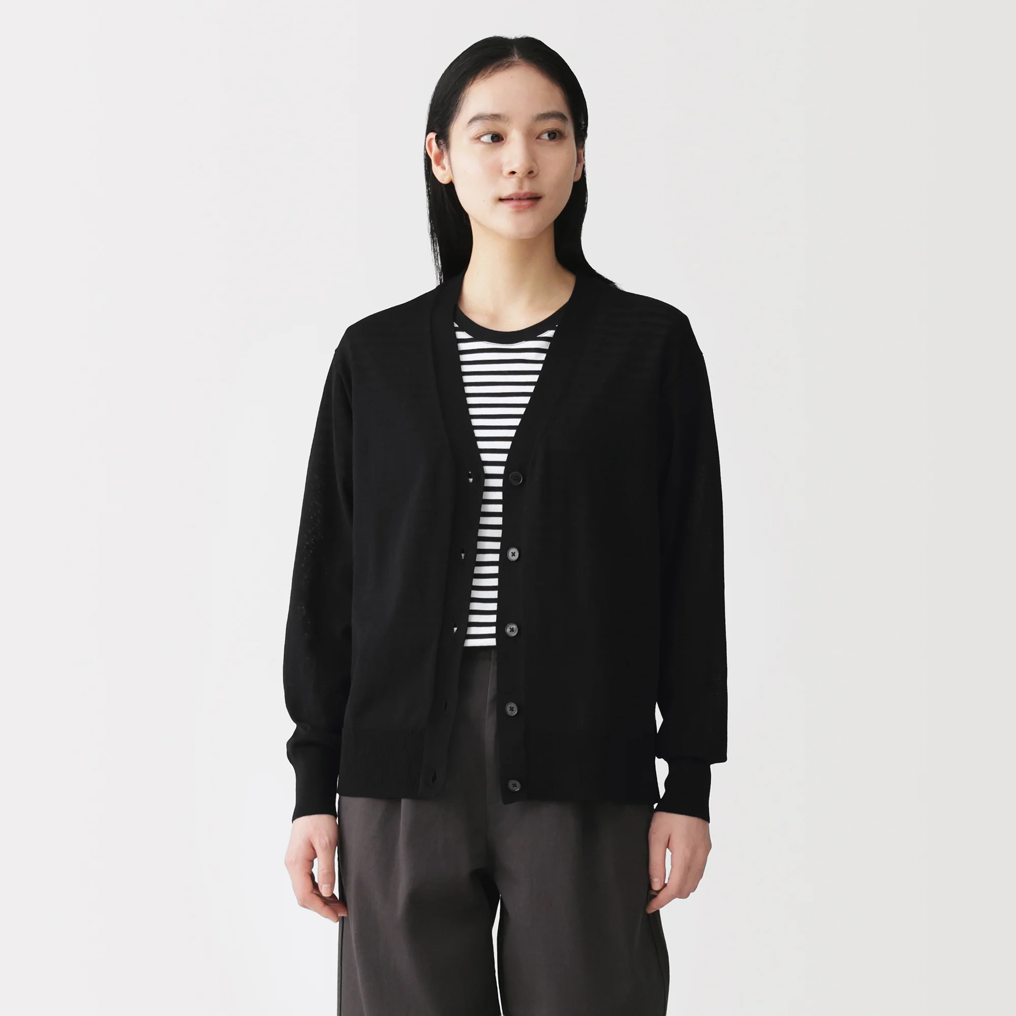 Light Knit V-Neck Cardigan - Image 27